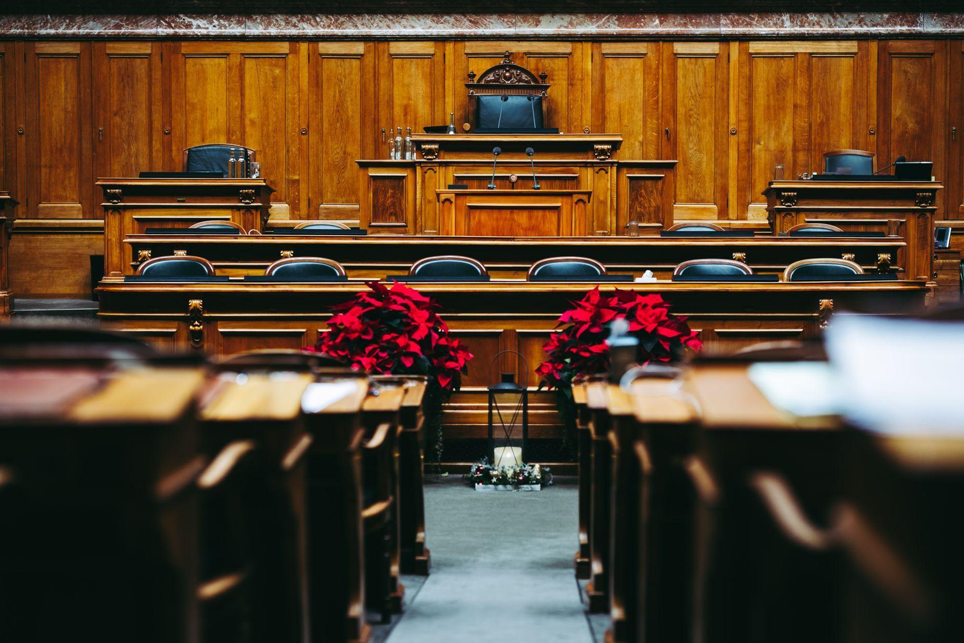 General visual reference for Early Judicial Career and Initial Appointments. Source: Pexels / Photo by Christian Wasserfallen / Pexels License / https://www.pexels.com/photo/wooden-interior-of-a-courthouse-14766052/