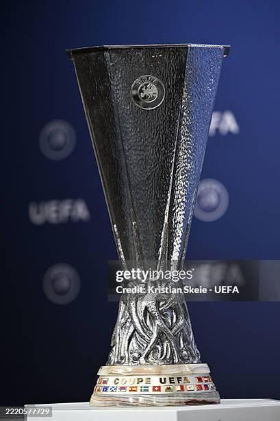 General visual reference for Europa League Glory in 2020. Source: Google Images / www.gettyimages.com / Google usage-rights filter; verify source license / https://www.gettyimages.com/detail/news-photo/the-uefa-europa-league-trophy-on-display-before-the-uefa-news-photo/2220577723