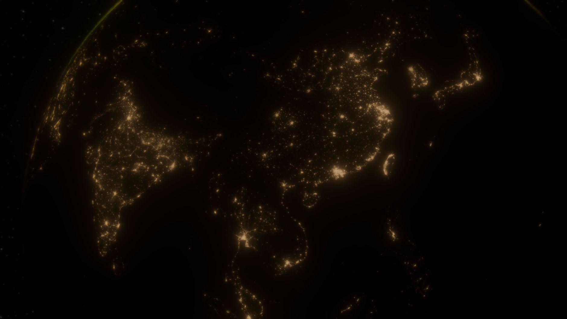 General visual reference for Impact on the Global Hallyu Wave. Source: Pexels / Photo by Zelch Csaba / Pexels License / https://www.pexels.com/photo/earth-at-night-from-space-showing-asia-30596263/