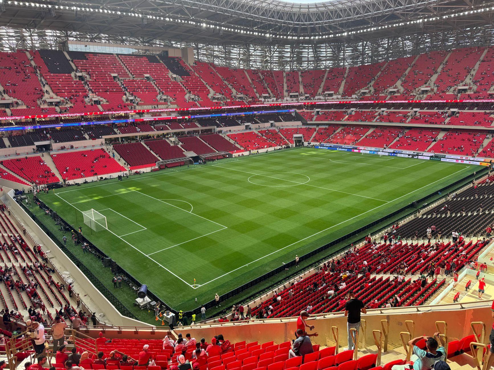 General visual reference for The Qatar 2022 Campaign: Group H Showdown. Source: Pexels / Photo by Earth Photart / Pexels License / https://www.pexels.com/photo/panoramic-view-of-modern-football-stadium-34170113/
