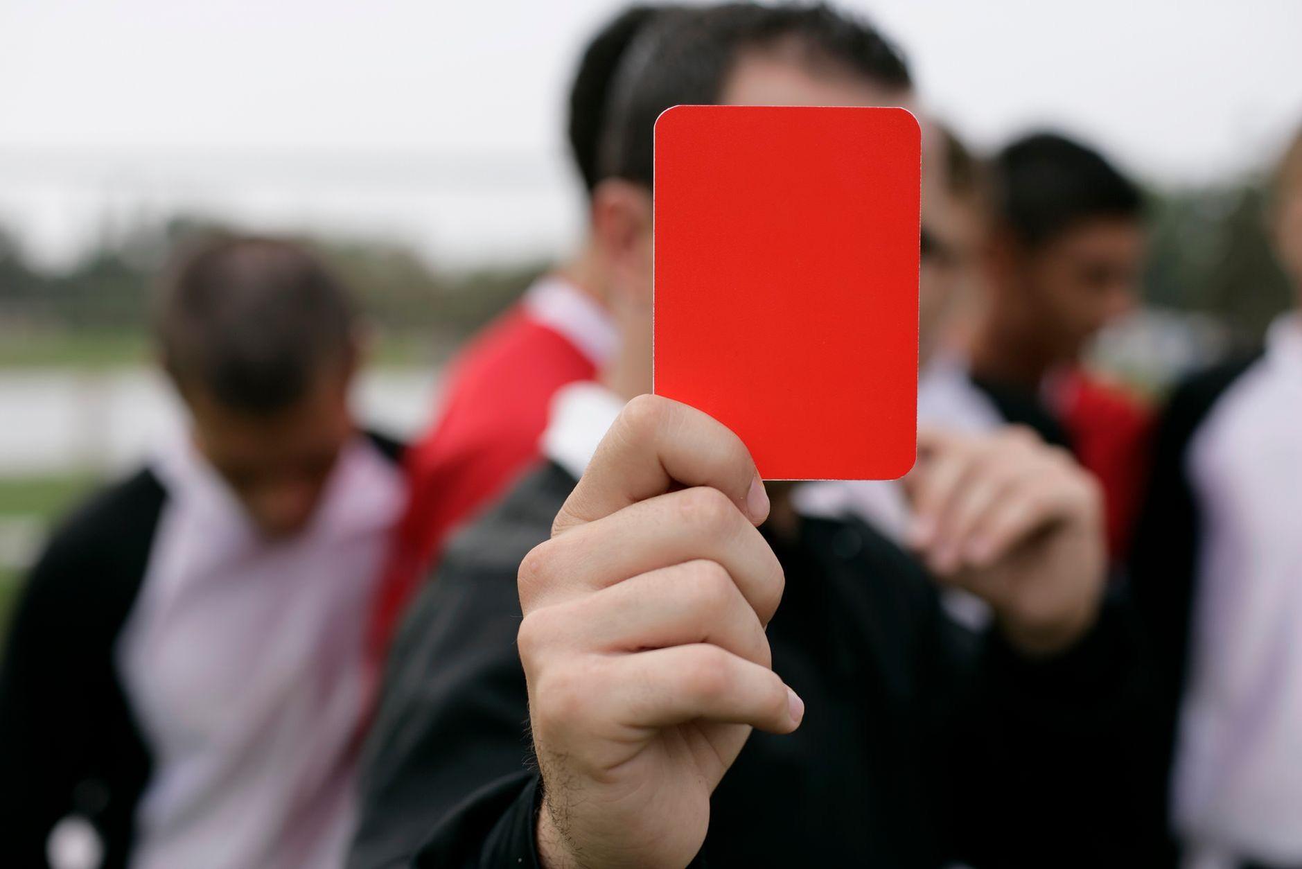 General visual reference for Adversity and Emotional Drama Against Ghana. Source: Pexels / Photo by BOOM 💥 Photography / Pexels License / https://www.pexels.com/photo/referee-showing-red-card-12585892/