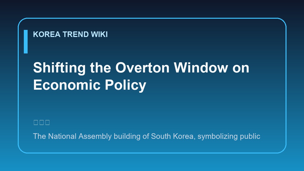 General visual reference for Shifting the Overton Window on Economic Policy. Source: Korea Trend Wiki / Generated editorial illustration / Site-generated image