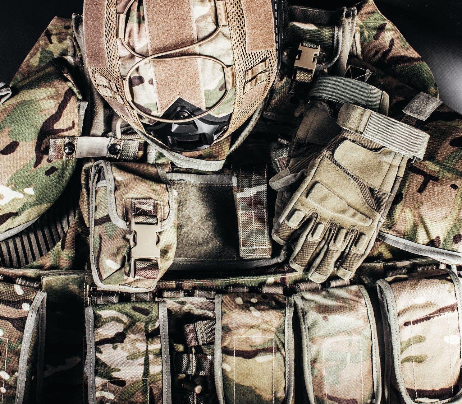 General visual reference for Championing the Rights of Service Members. Source: Pexels / Photo by breakermaximus / Pexels License / https://www.pexels.com/photo/soldiers-gear-lying-on-ground-11735385/