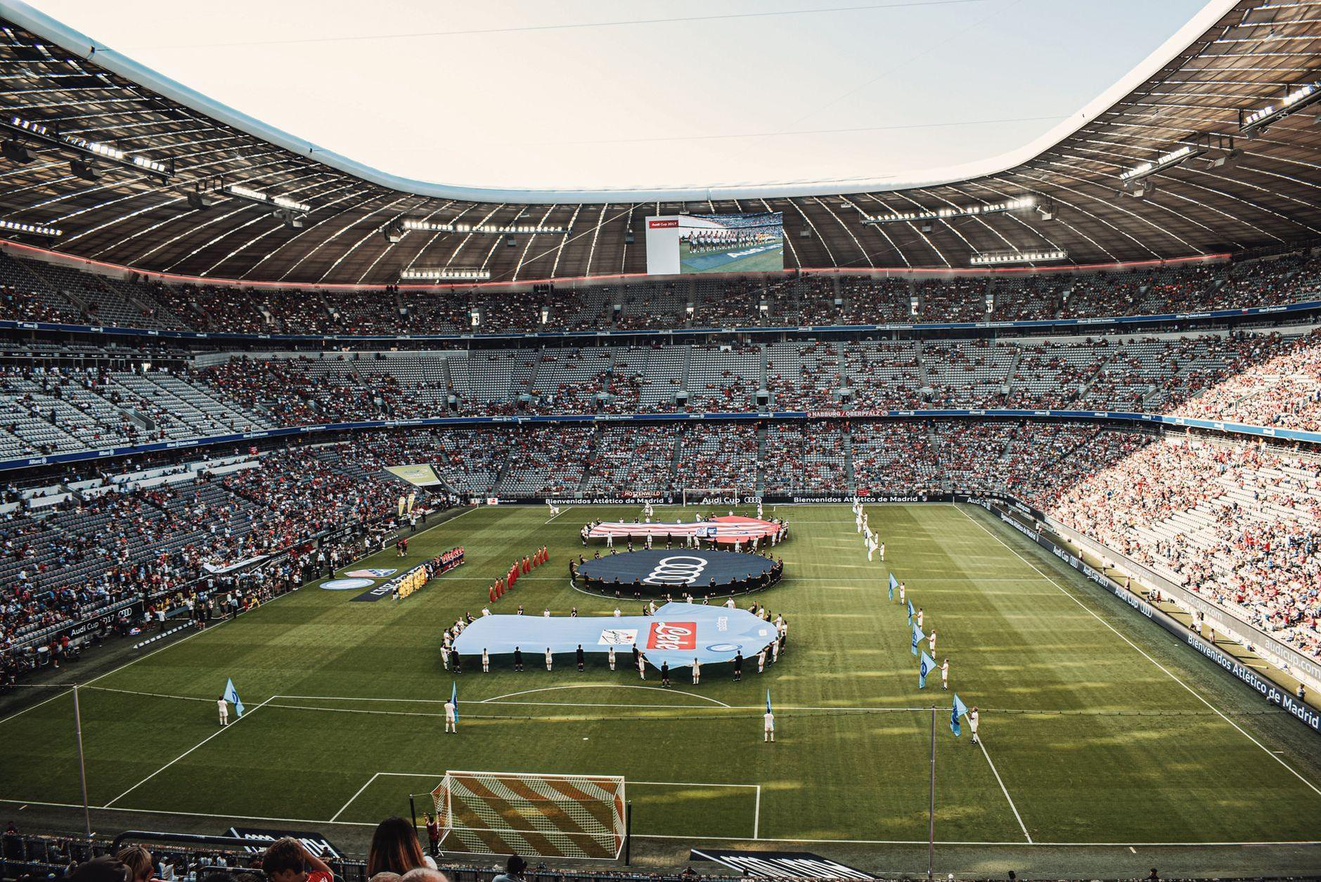 General visual reference for The Juventus Chapter in Italy. Source: Pexels / Photo by David Michael Bayliss / Pexels License / https://www.pexels.com/photo/a-soccer-game-at-the-allianz-arena-7545413/