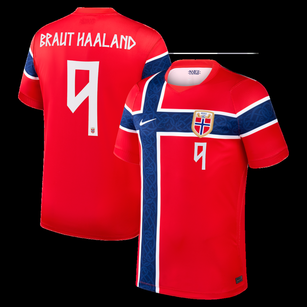 General visual reference for International Ambitions with Norway. Source: Google Images / www.fanatics.com / Google usage-rights filter; verify source license / https://www.fanatics.com/soccer-national-teams/norway-national-team/erling-haaland-norway-national-team-nike-2026-home-stadium-replica-jersey-red/o-2589+t-43148486+p-5799692167793+z-9-838497544