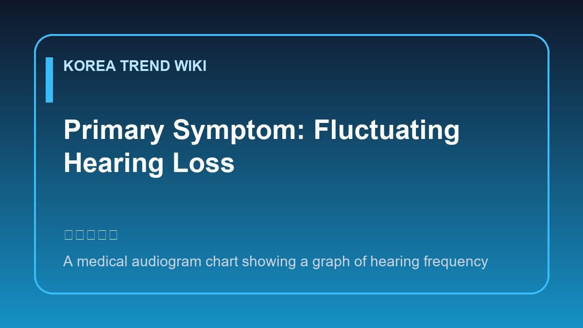 General visual reference for Primary Symptom: Fluctuating Hearing Loss. Source: Korea Trend Wiki / Generated editorial illustration / Site-generated image