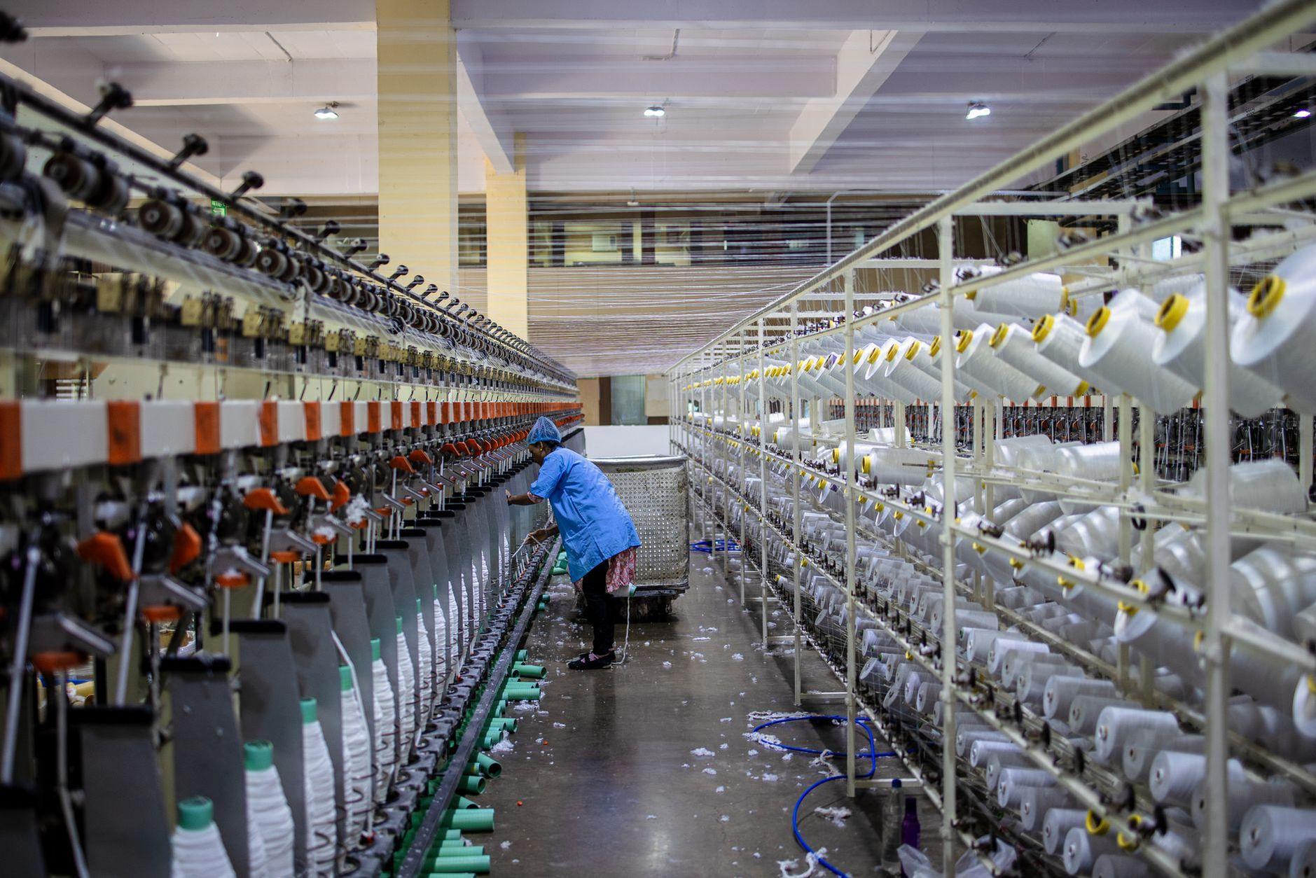 General visual reference for Economic Foundations: Phosphates, Agriculture, and Manufacturing. Source: Pexels / Photo by EqualStock IN / Pexels License / https://www.pexels.com/photo/textile-factory-worker-operating-machinery-31212949/