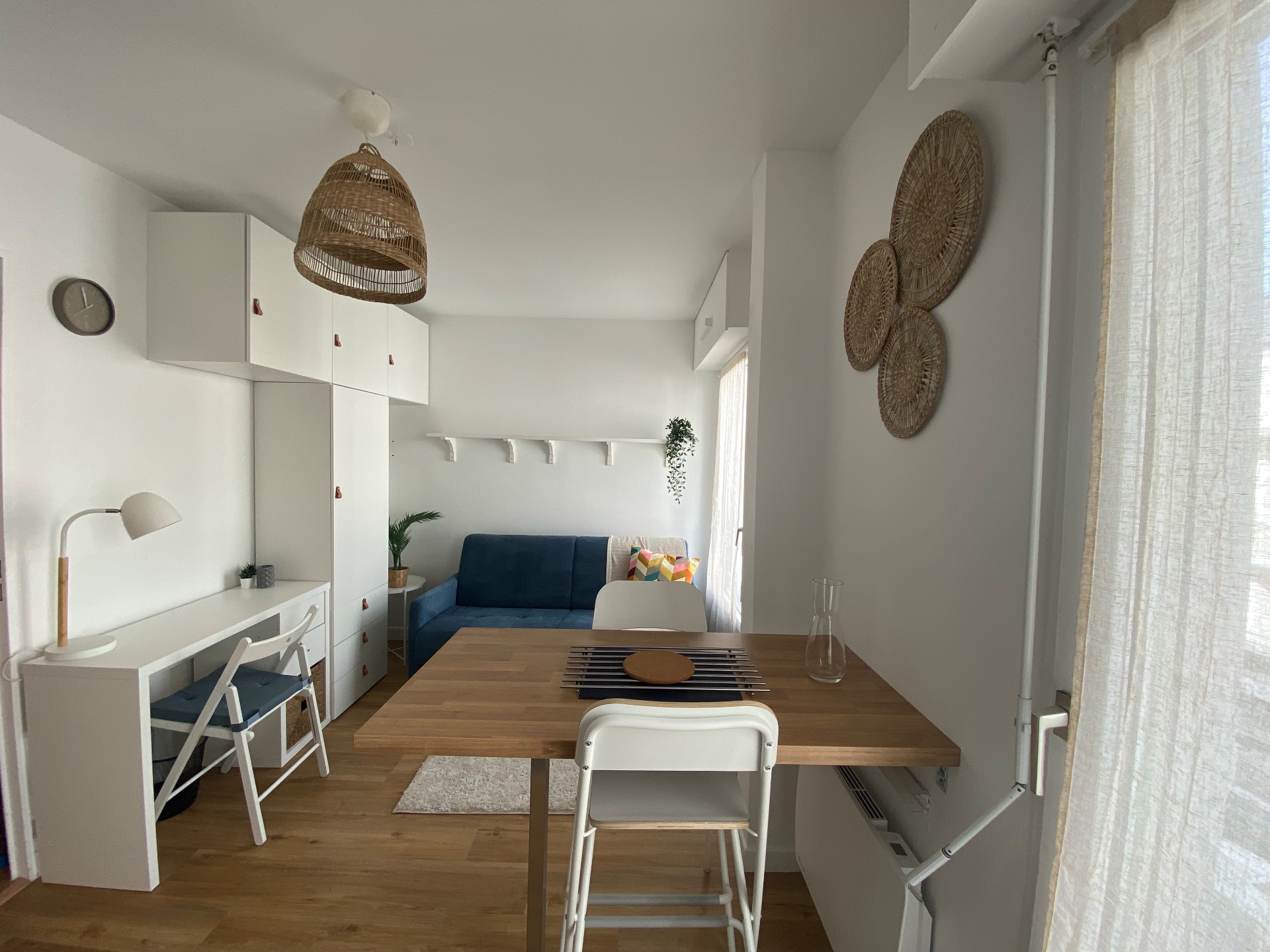 Studio meublé avec balcon et jardin