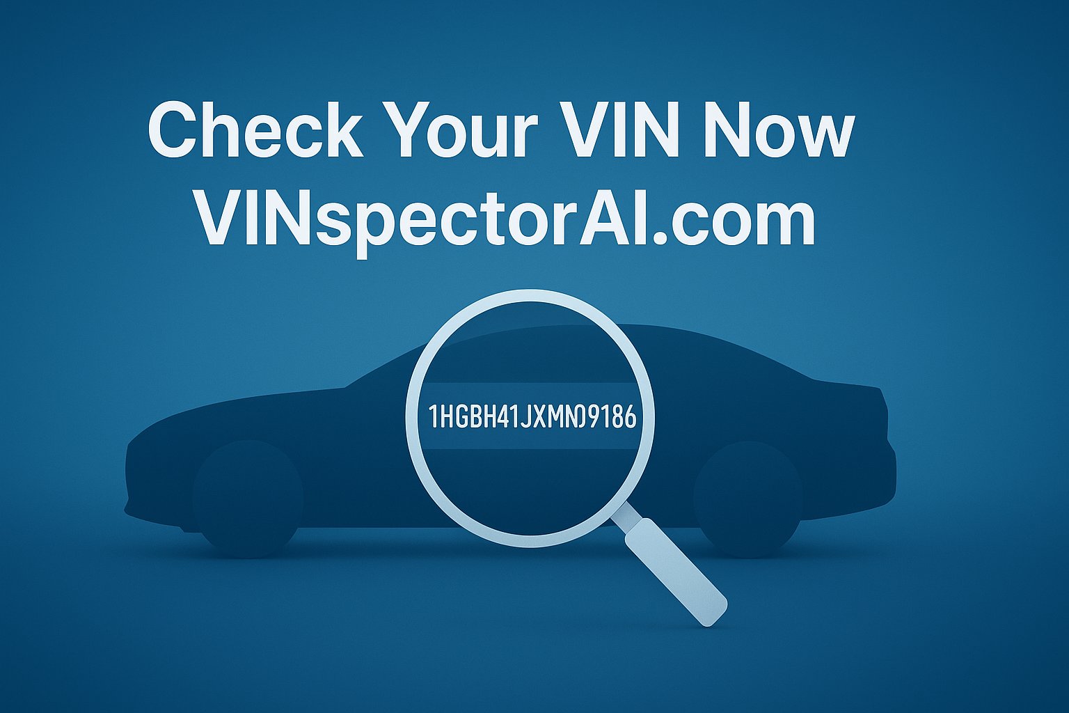 Check your VIN now with VINspectorAI – instant vehicle history report banner