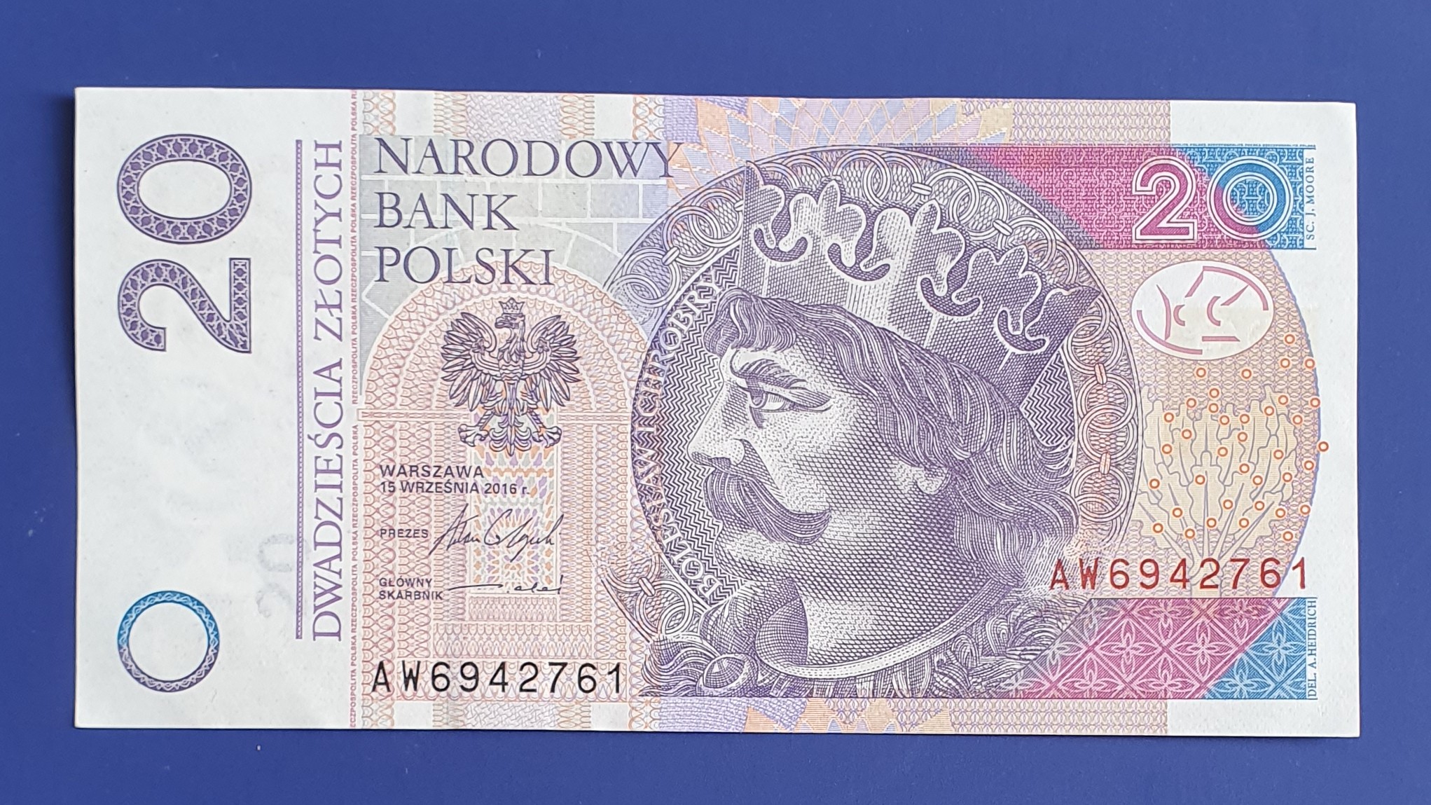 Poland 20 Zloty banknote 2016 - CurrencyHub
