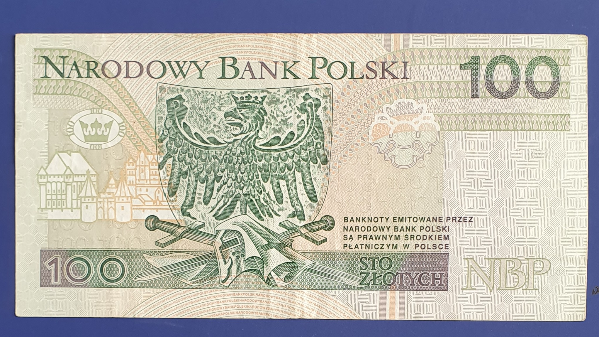 100 Zloty back