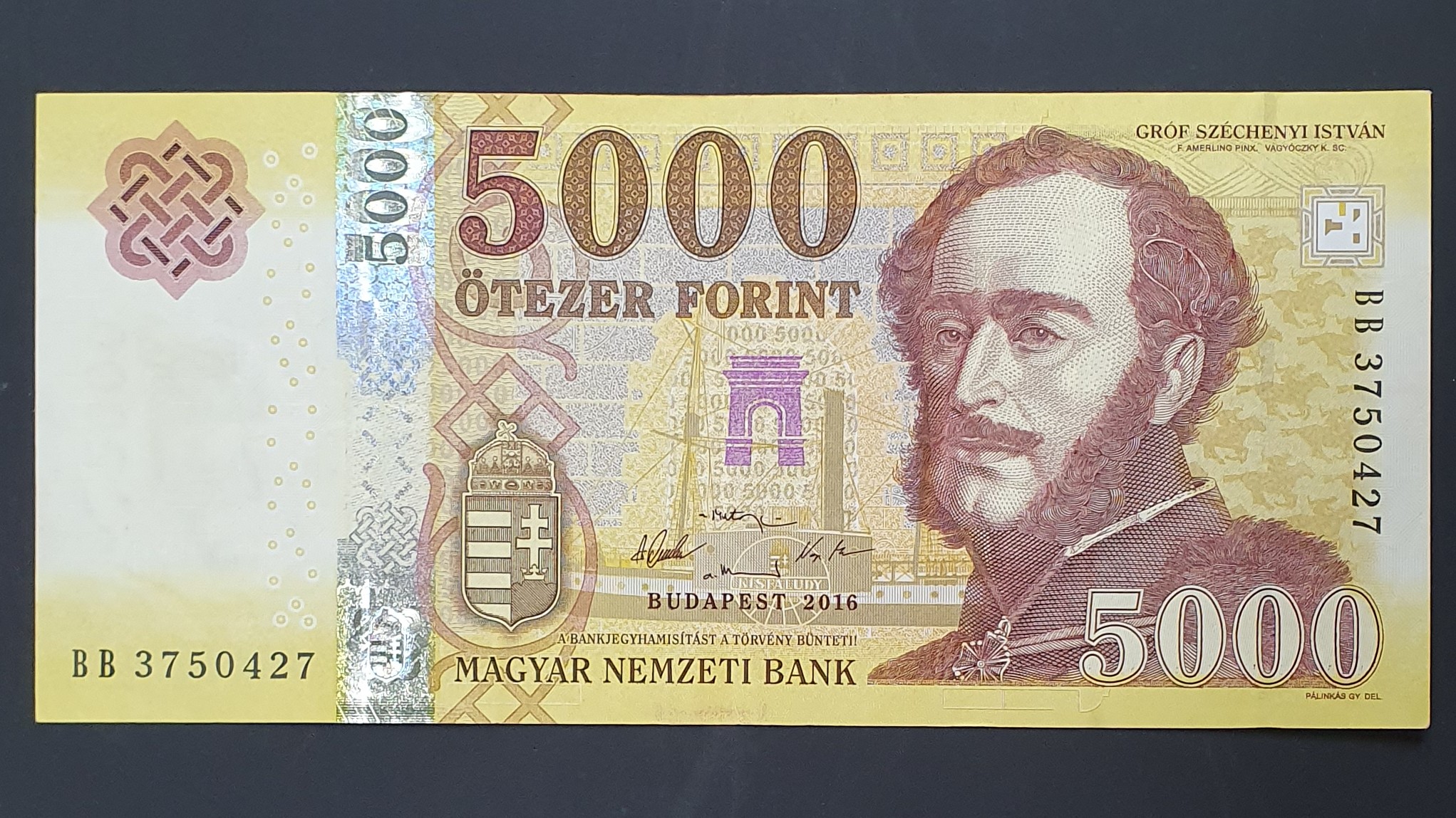 Hungary 5000 Forint banknote 2016 - CurrencyHub