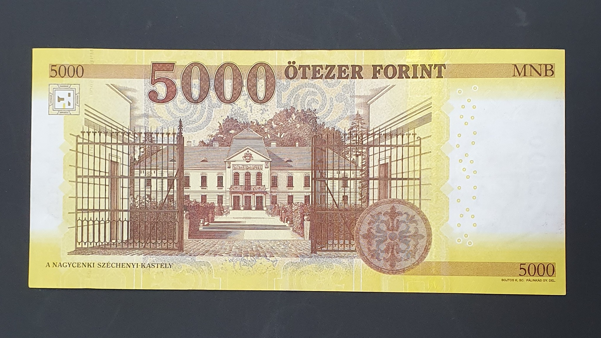 5000 Forint back