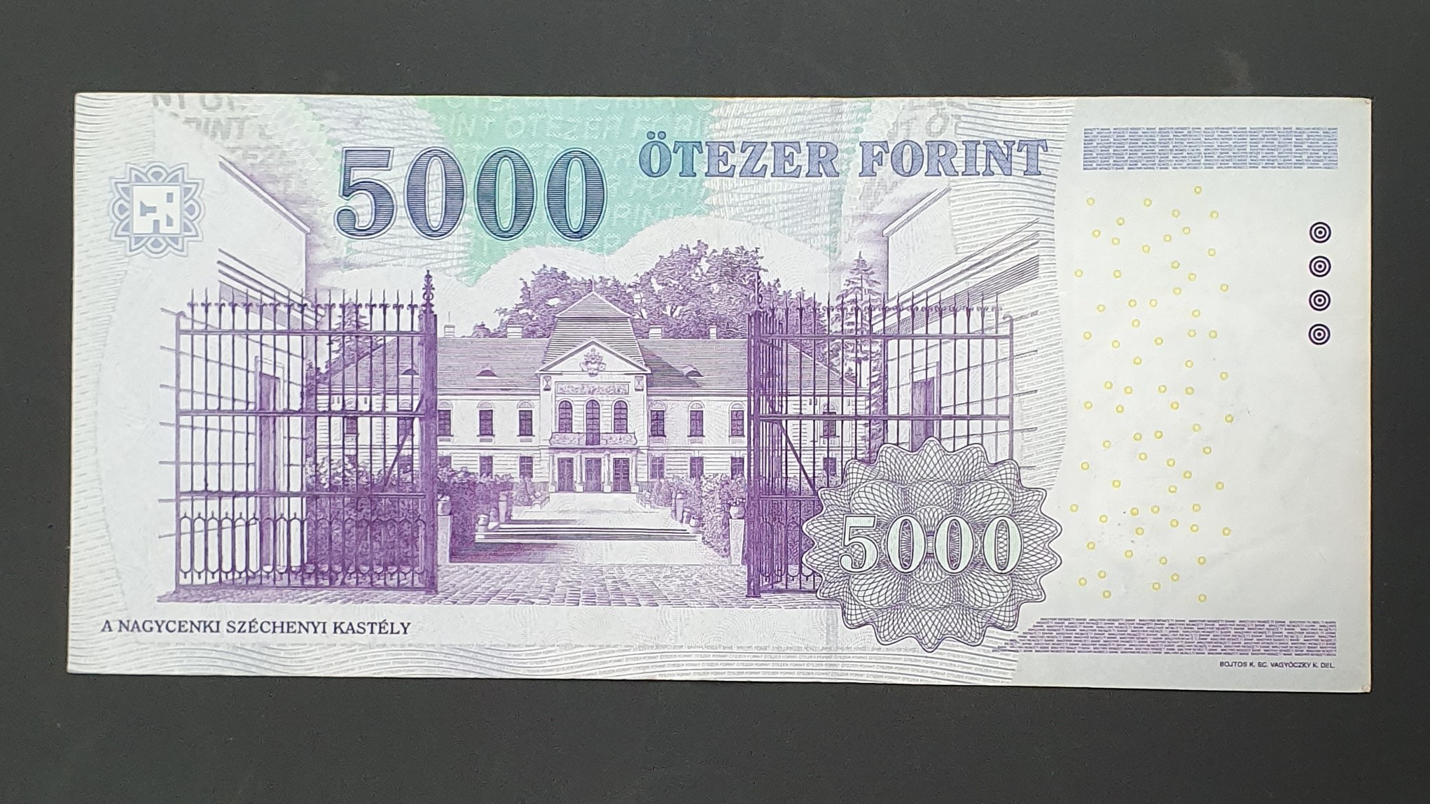 5000 Forint back