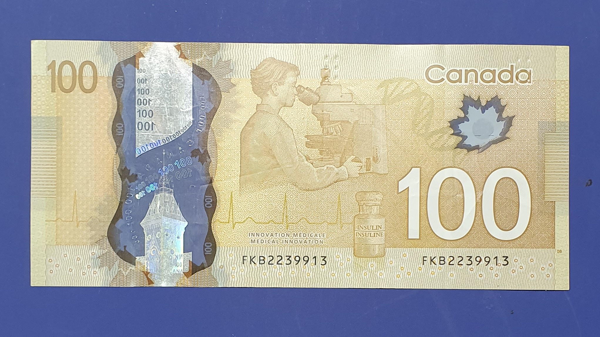 100 Dollar back
