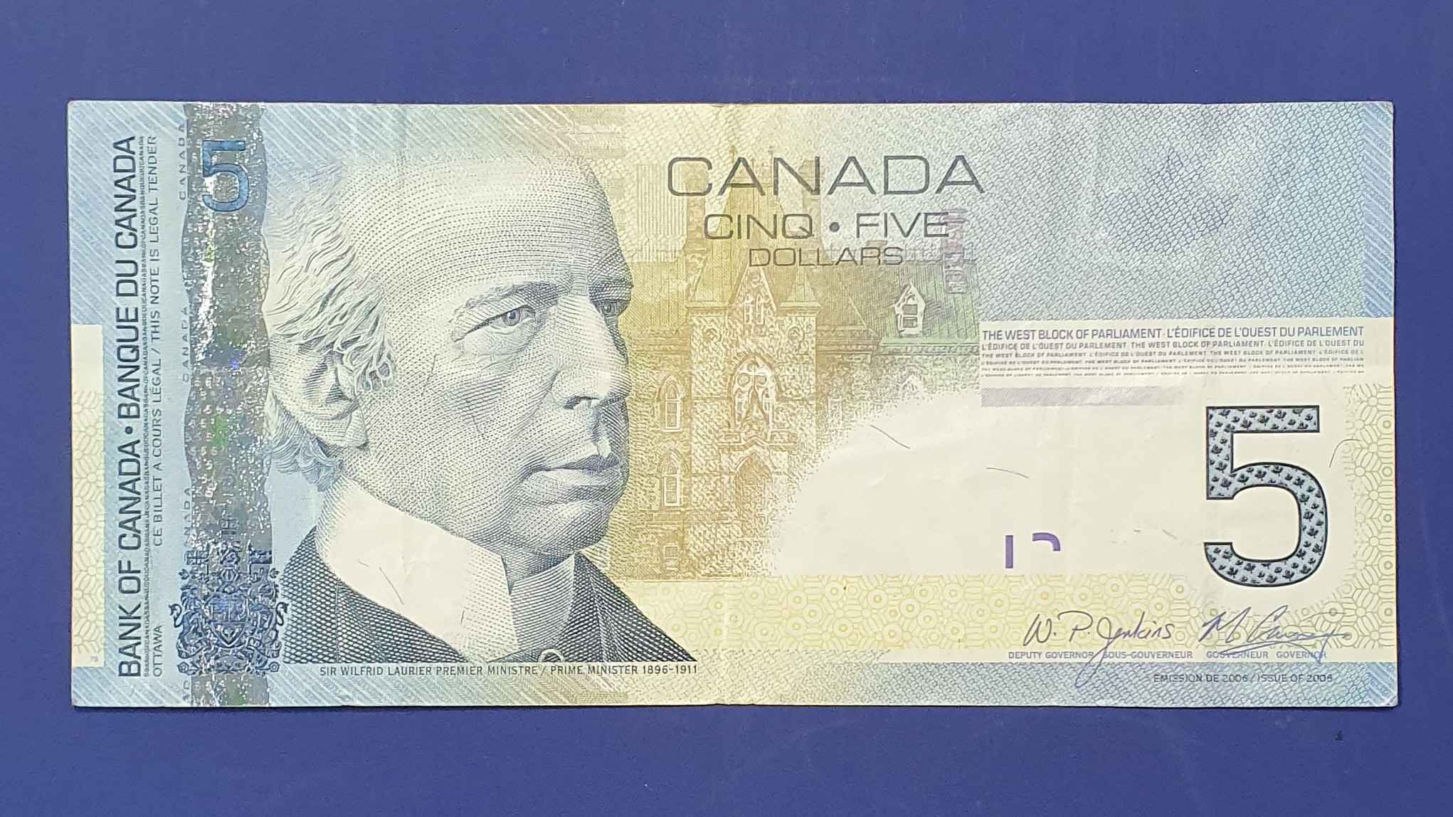 Canada 5 Dollar banknote 2008 - CurrencyHub