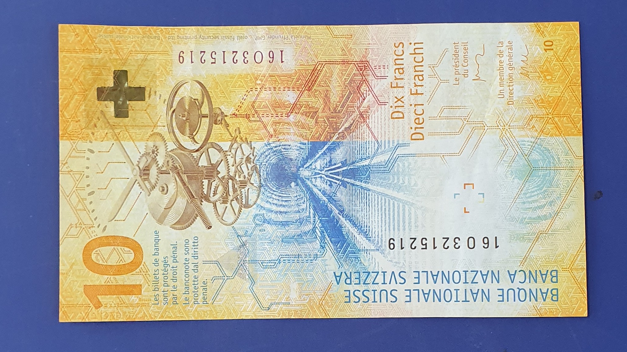 10 Franc back