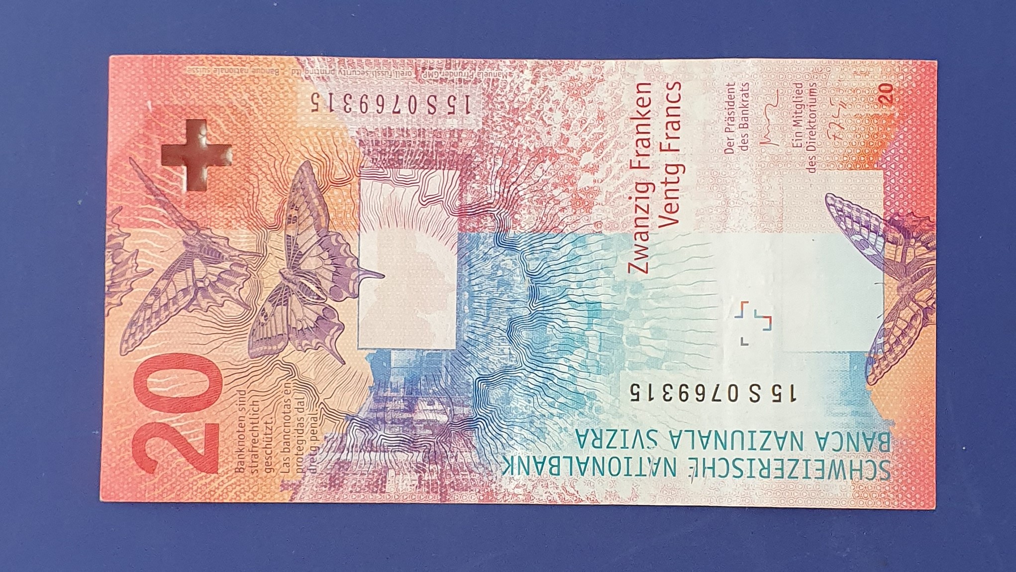 20 Franc back