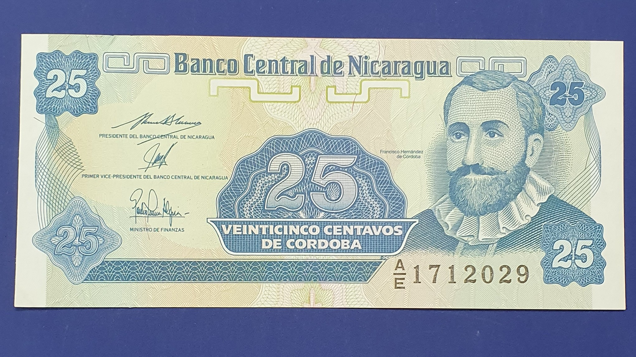 Nicaragua 25 Centavo banknote 1991 - CurrencyHub