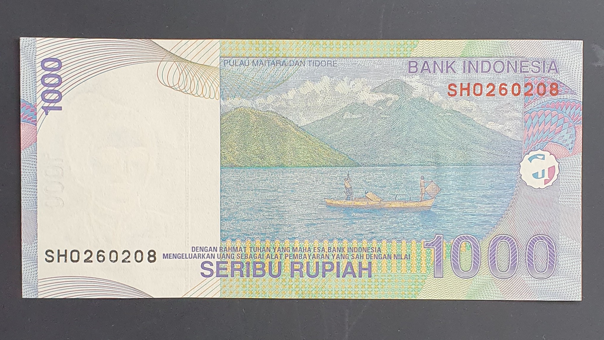 1000 Rupiah back