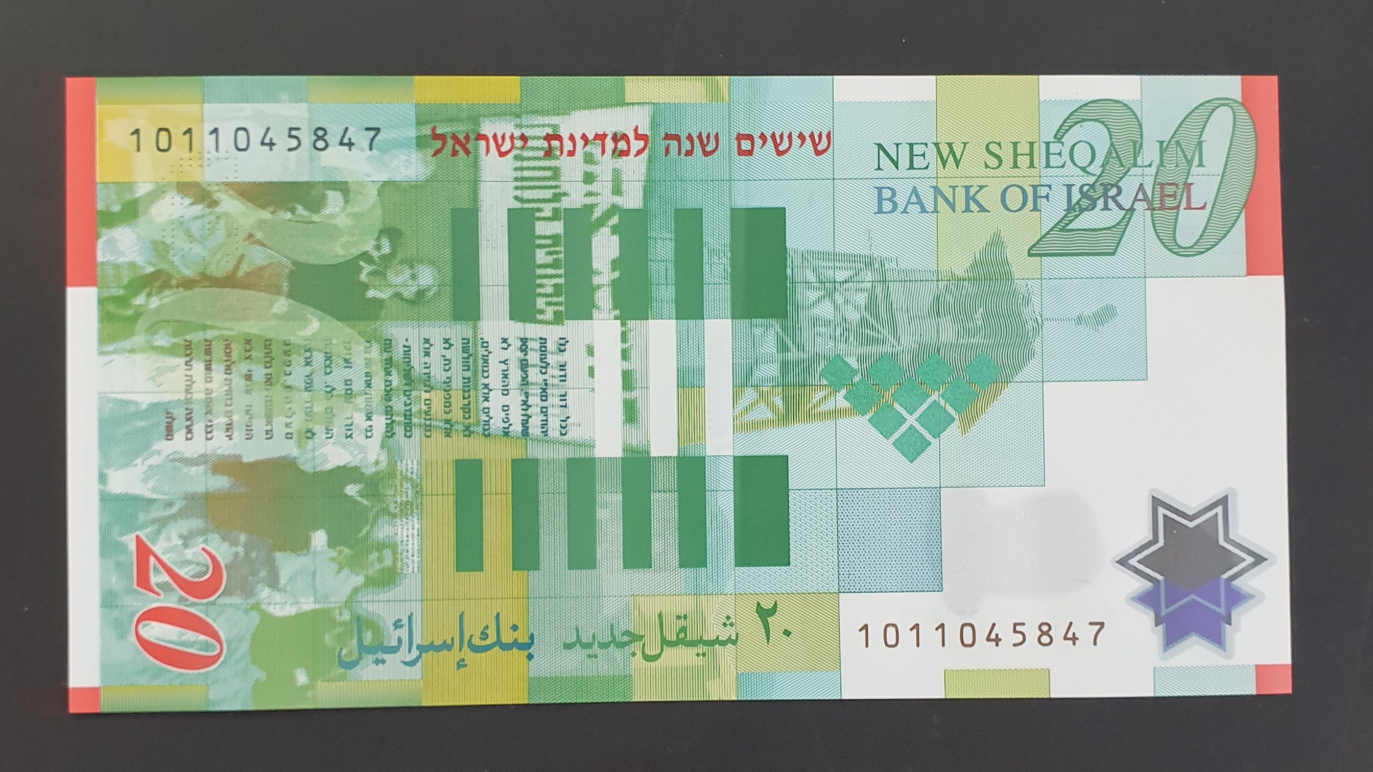 20 New shekel back