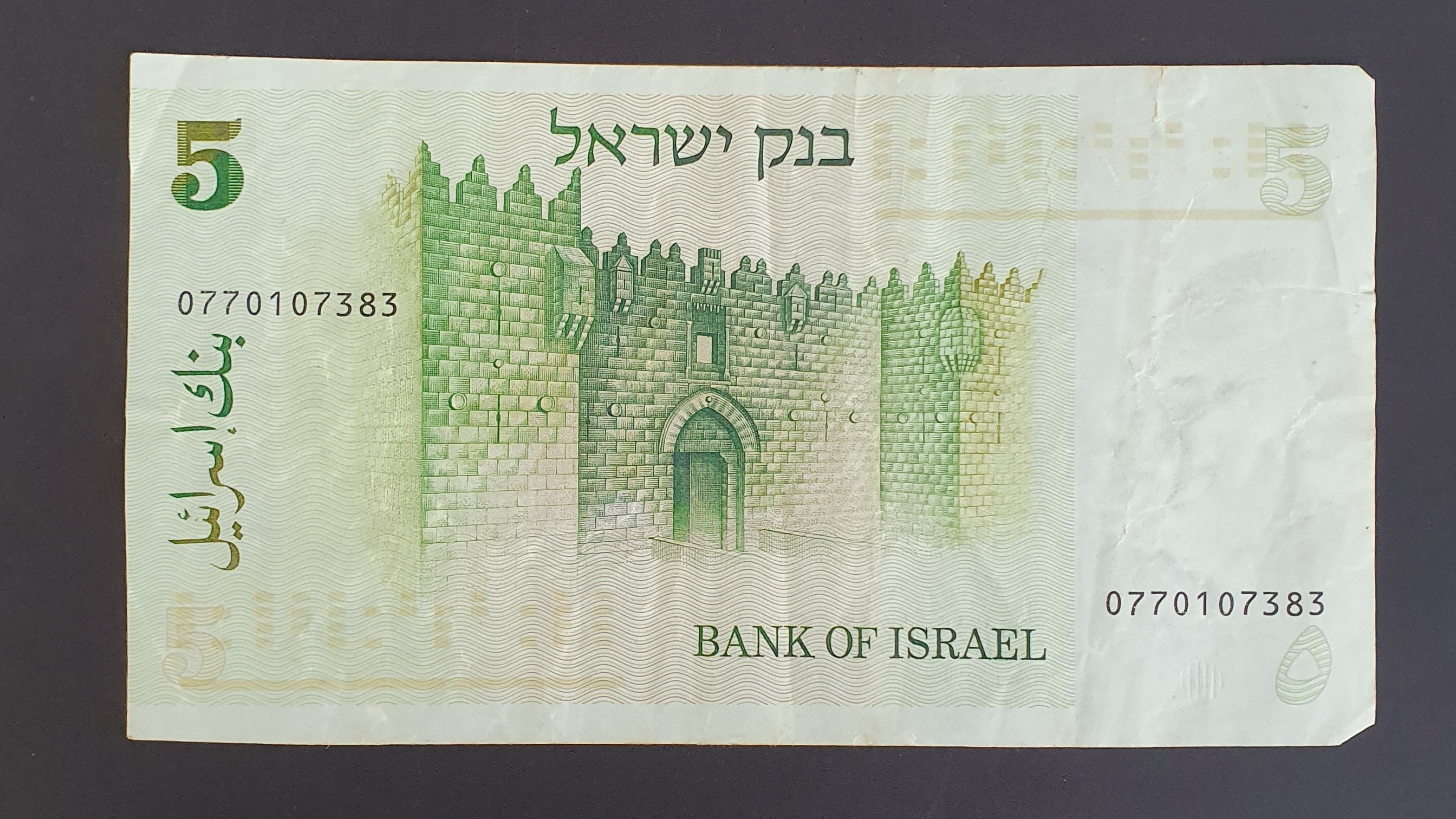 5 Lira back