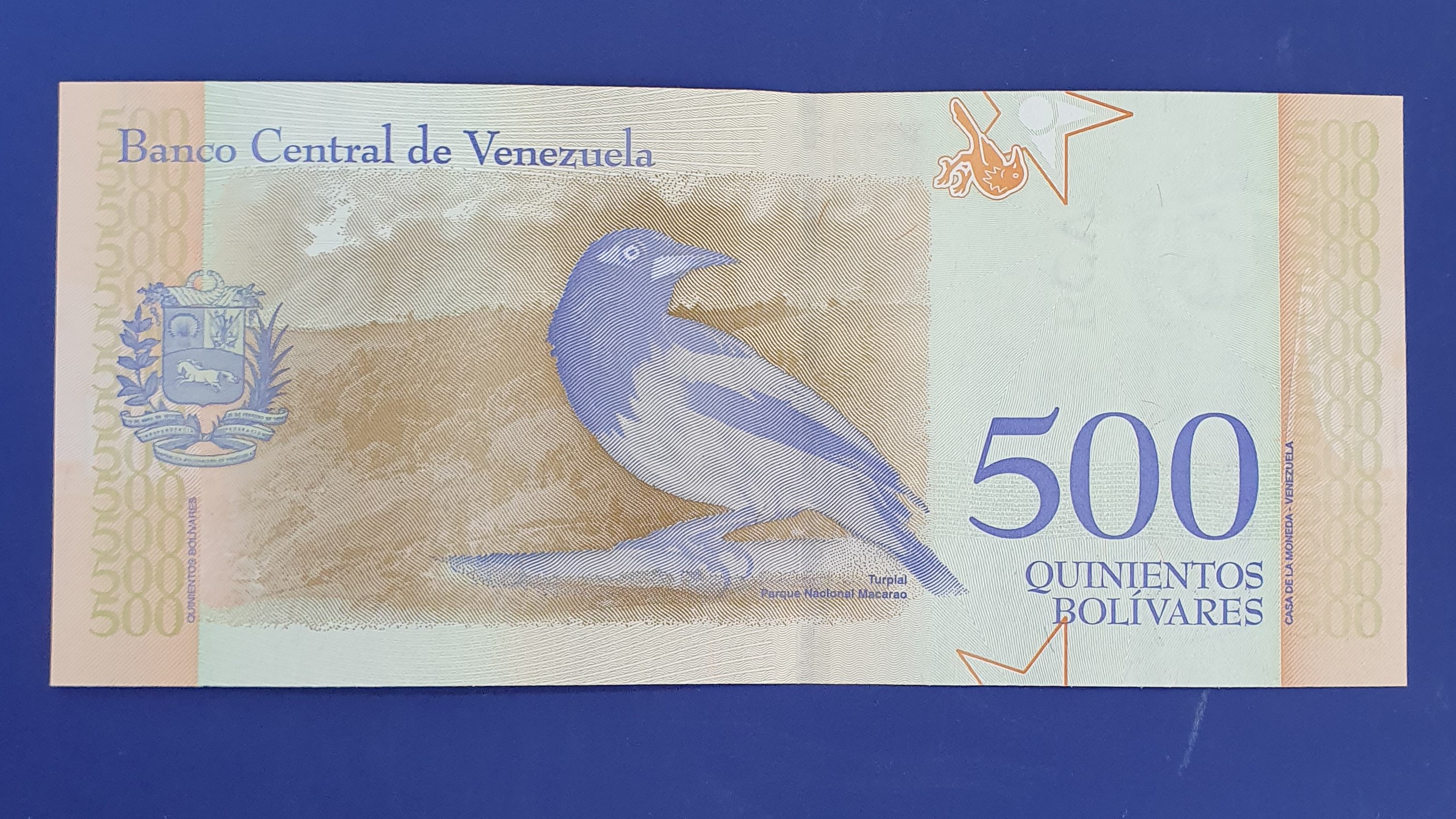 500 Bolivar back