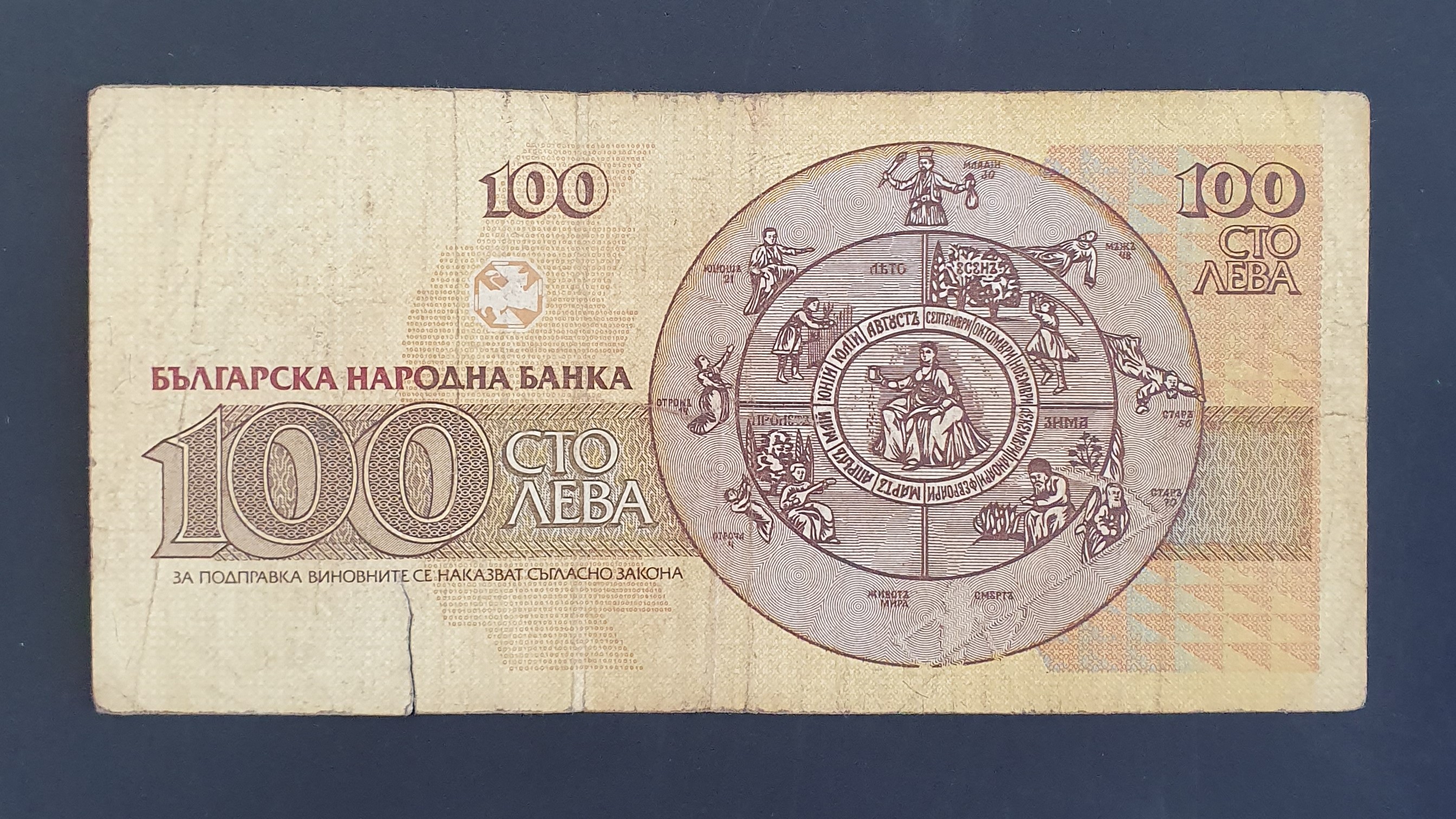 100 Lev back