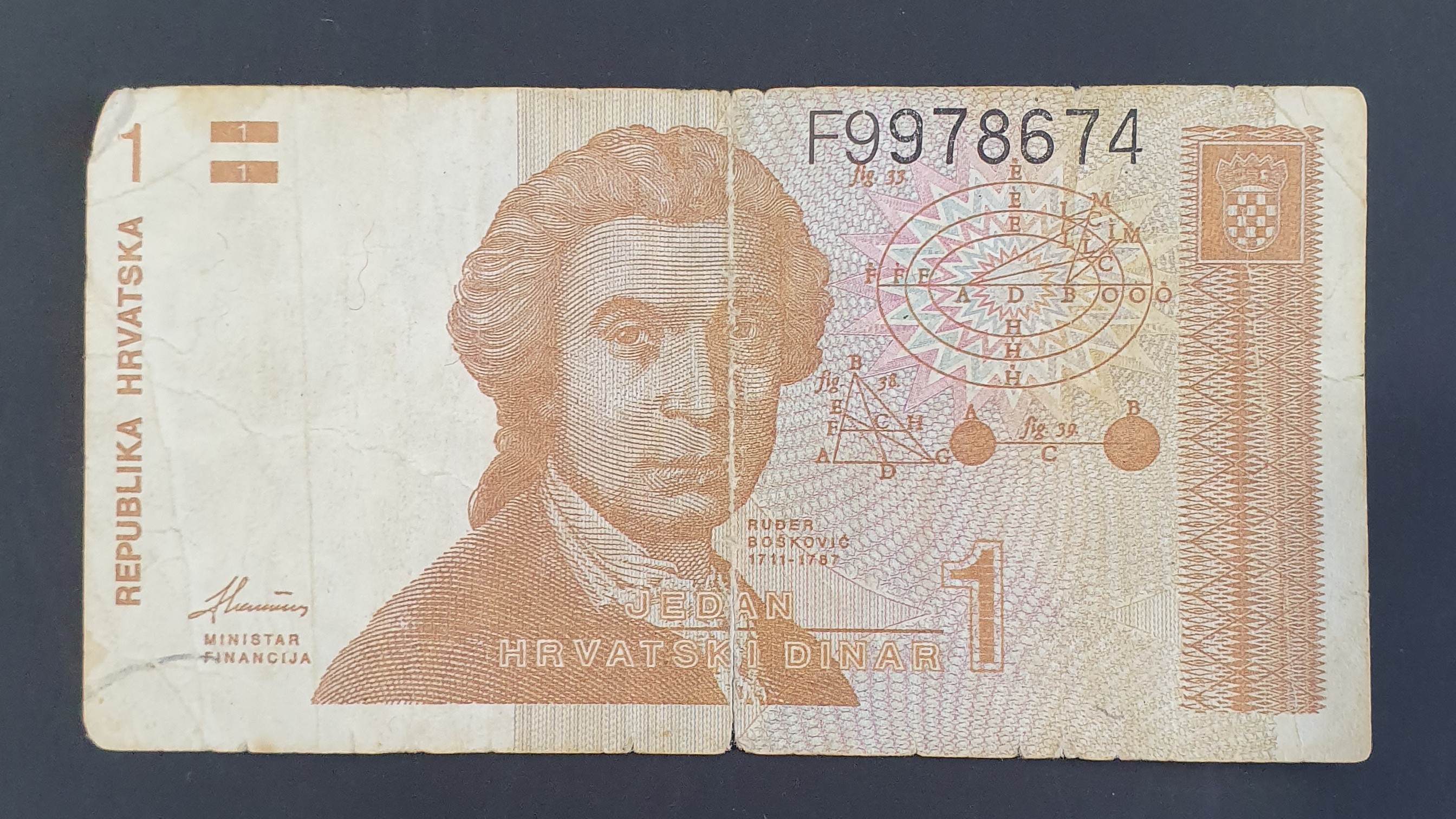 Croatia 1 Dinar banknote 1991 - CurrencyHub
