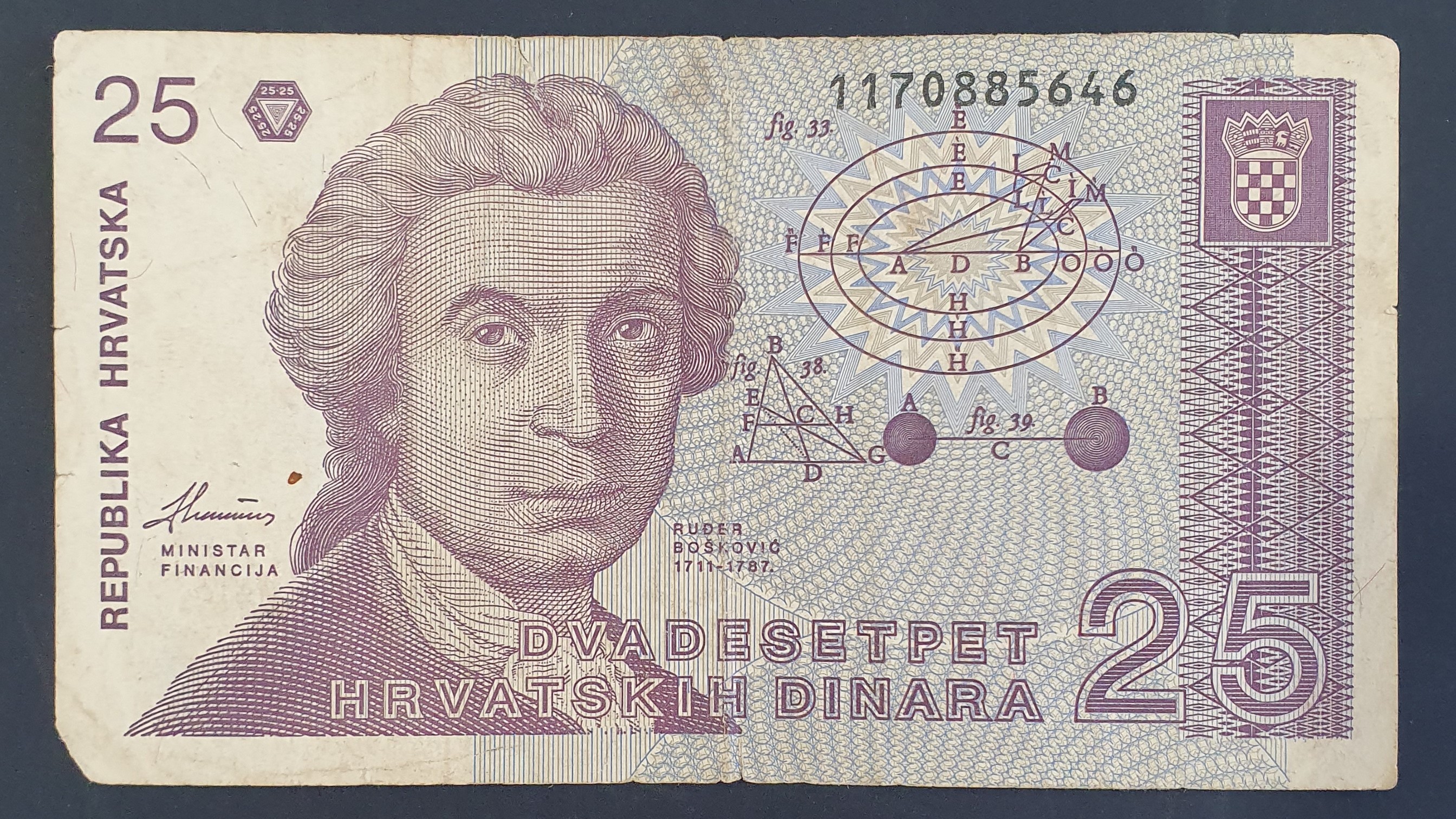 Croatia 25 Dinar banknote 1991 - CurrencyHub