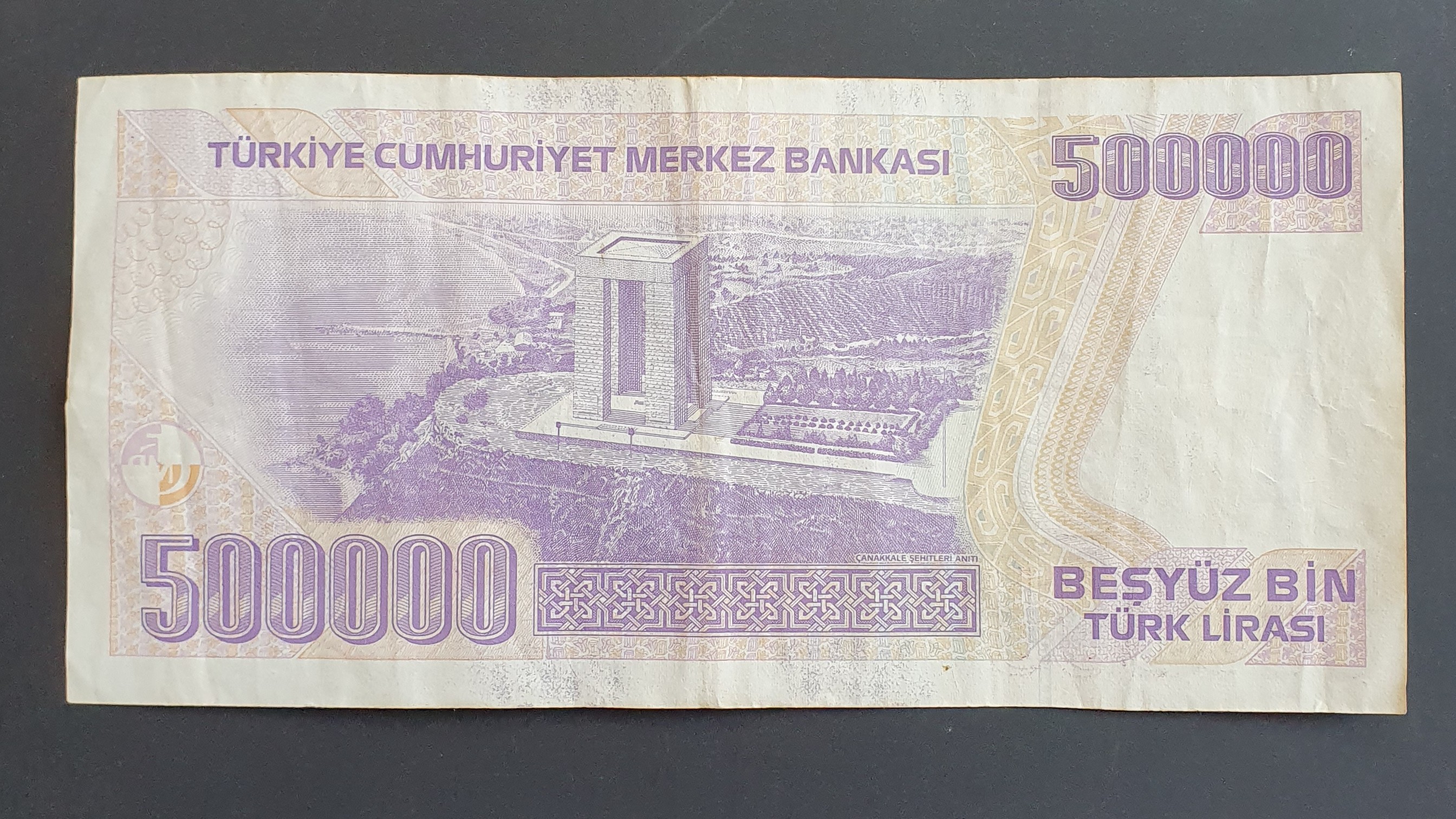 500000 Lira back