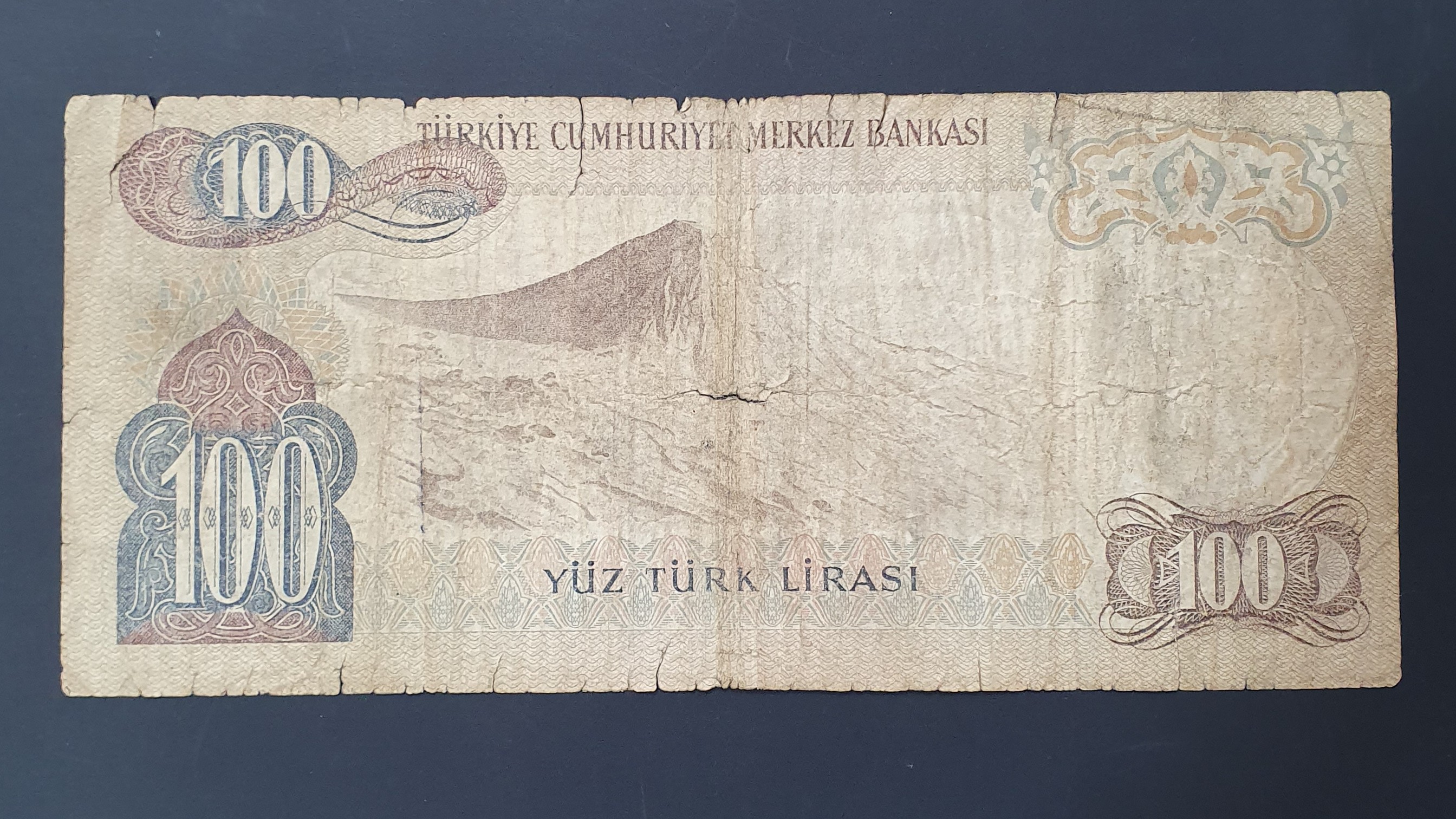 100 Lira back