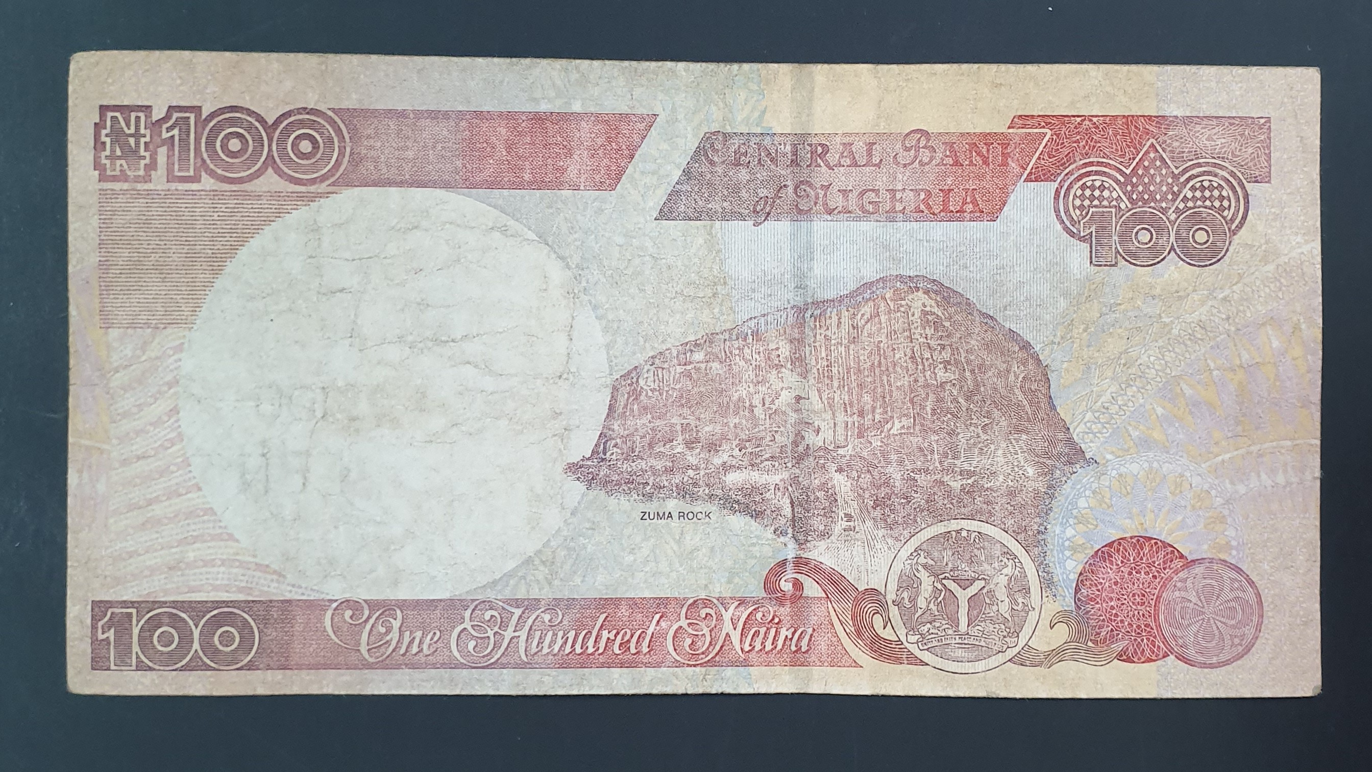 100 Naira back