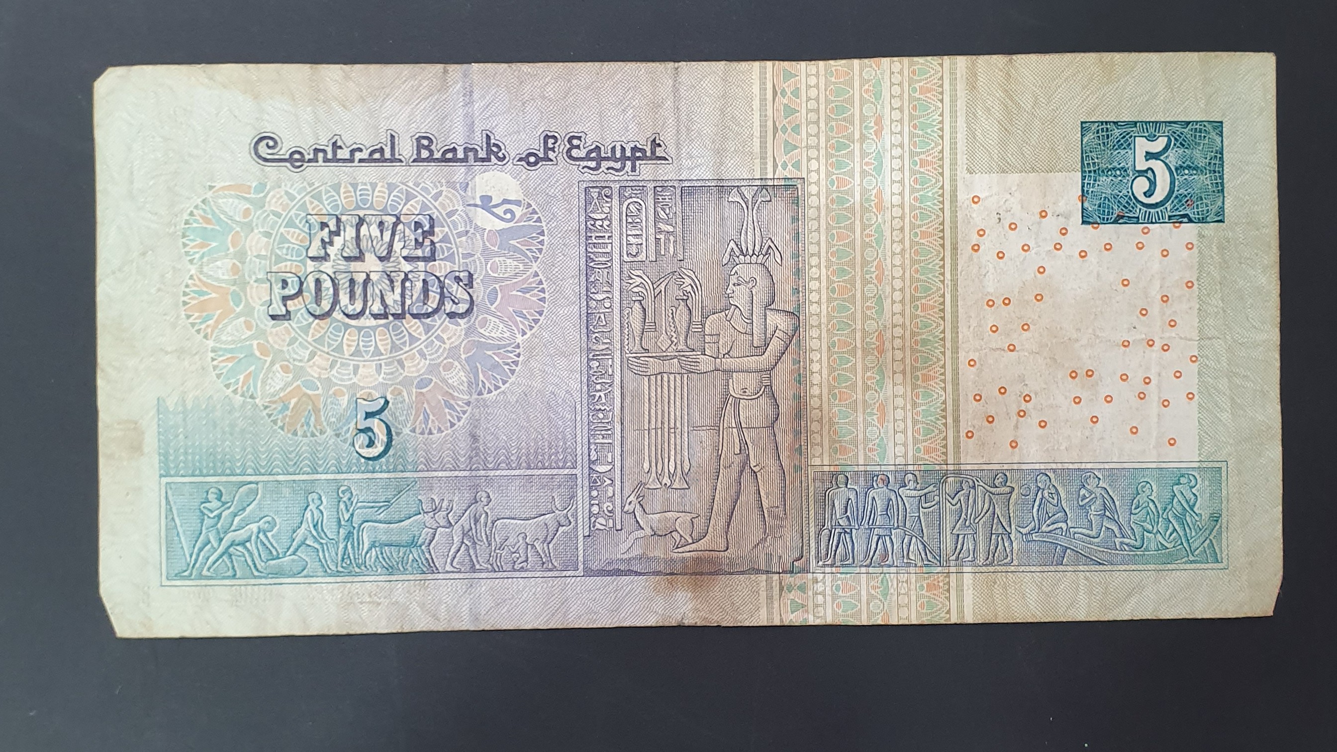 Egypt 5 Pound banknote 1981 - CurrencyHub