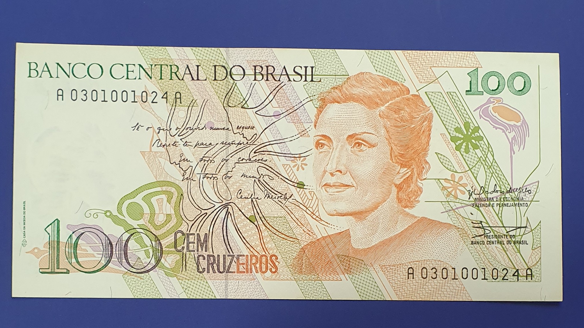 Brazil 100 Cruzeiro banknote 1990 - CurrencyHub