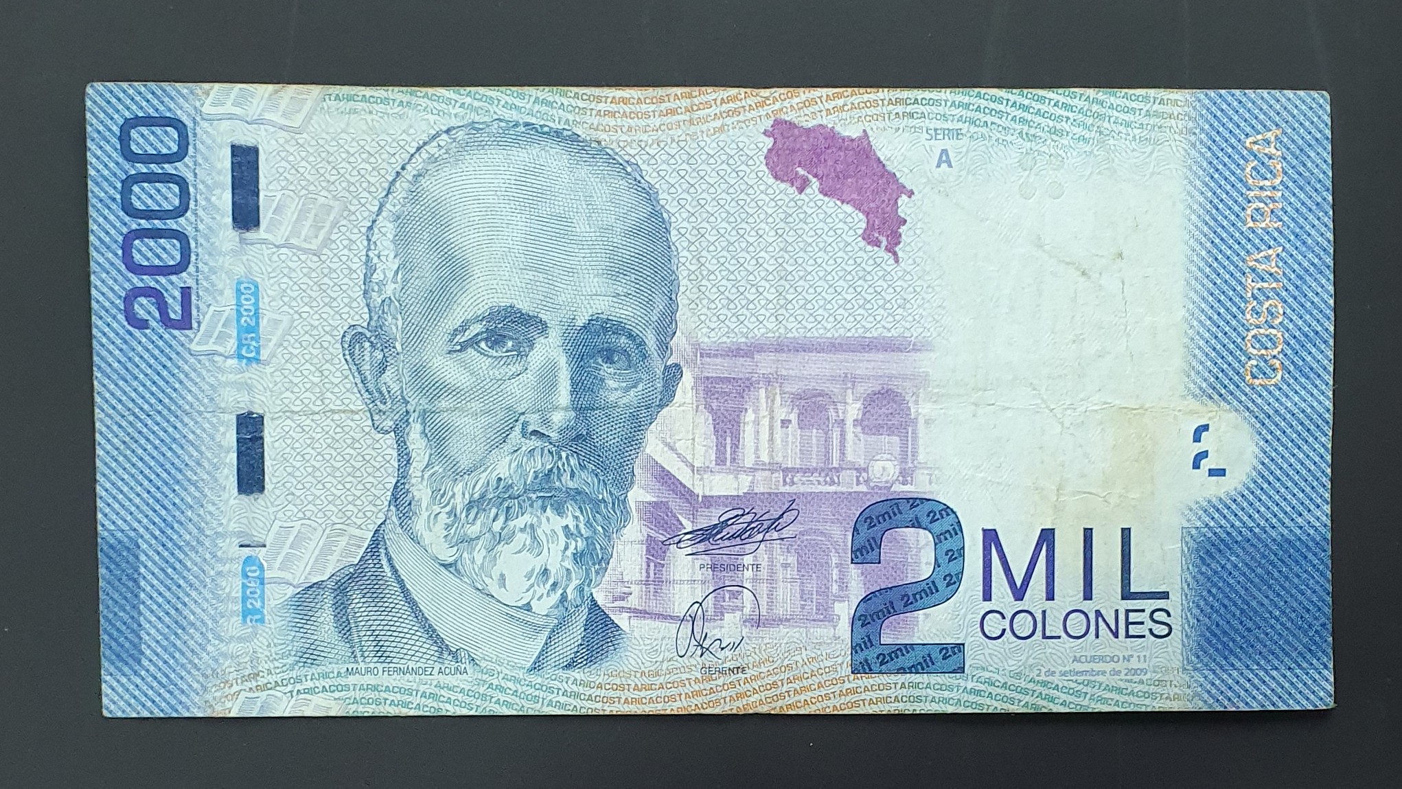 Costa Rica 2000 Colon banknote 2009 - CurrencyHub