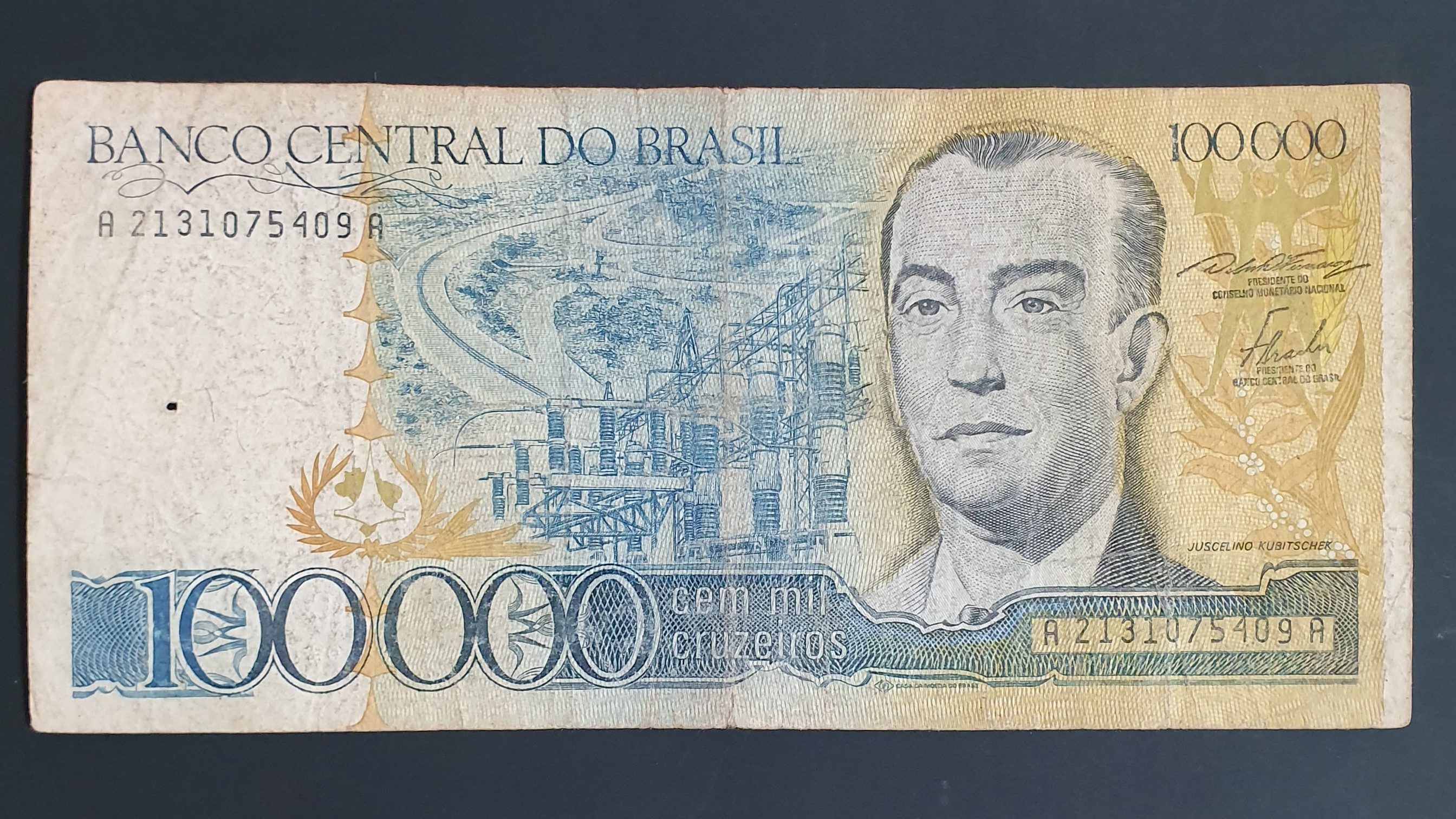 100000 Cruzeiro front