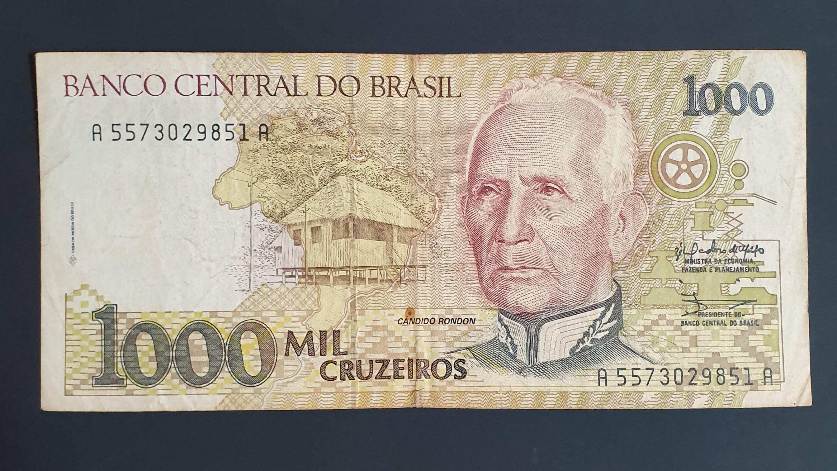 Brazil 1000 Cruzeiro banknote 1990 - CurrencyHub