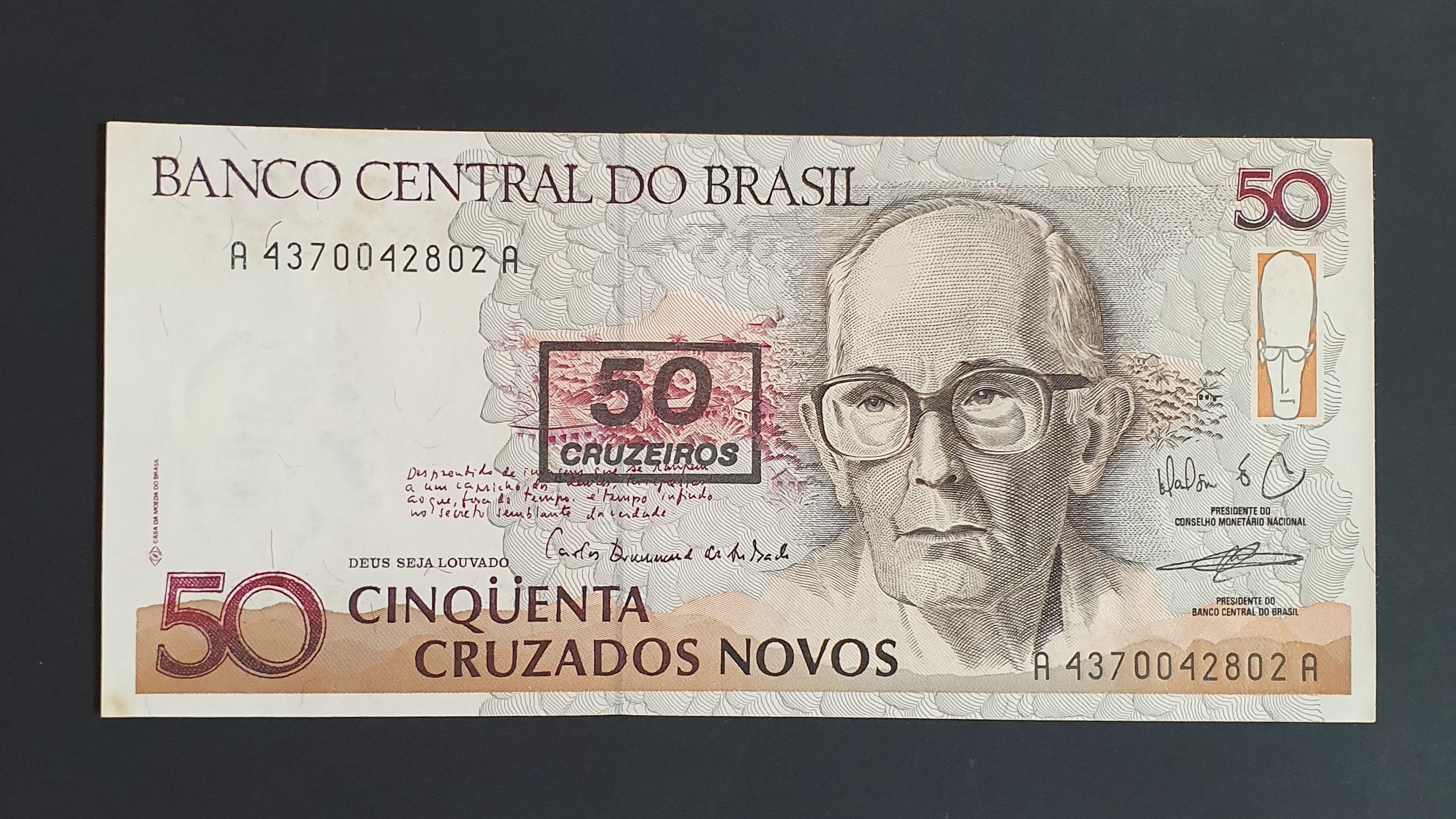 Brazil 50 Cruzeiro banknote 1990 - CurrencyHub