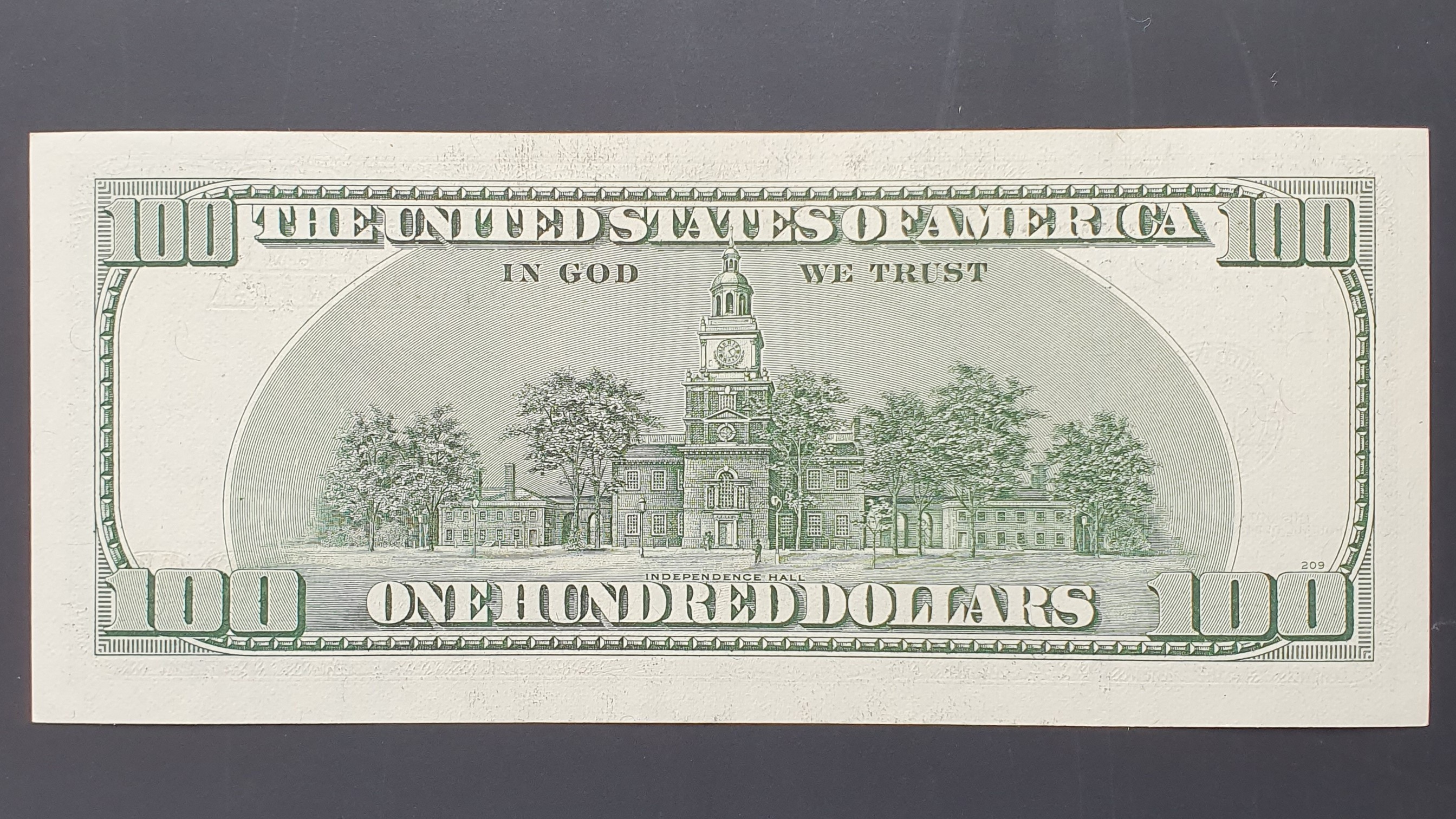 100 Dollar back