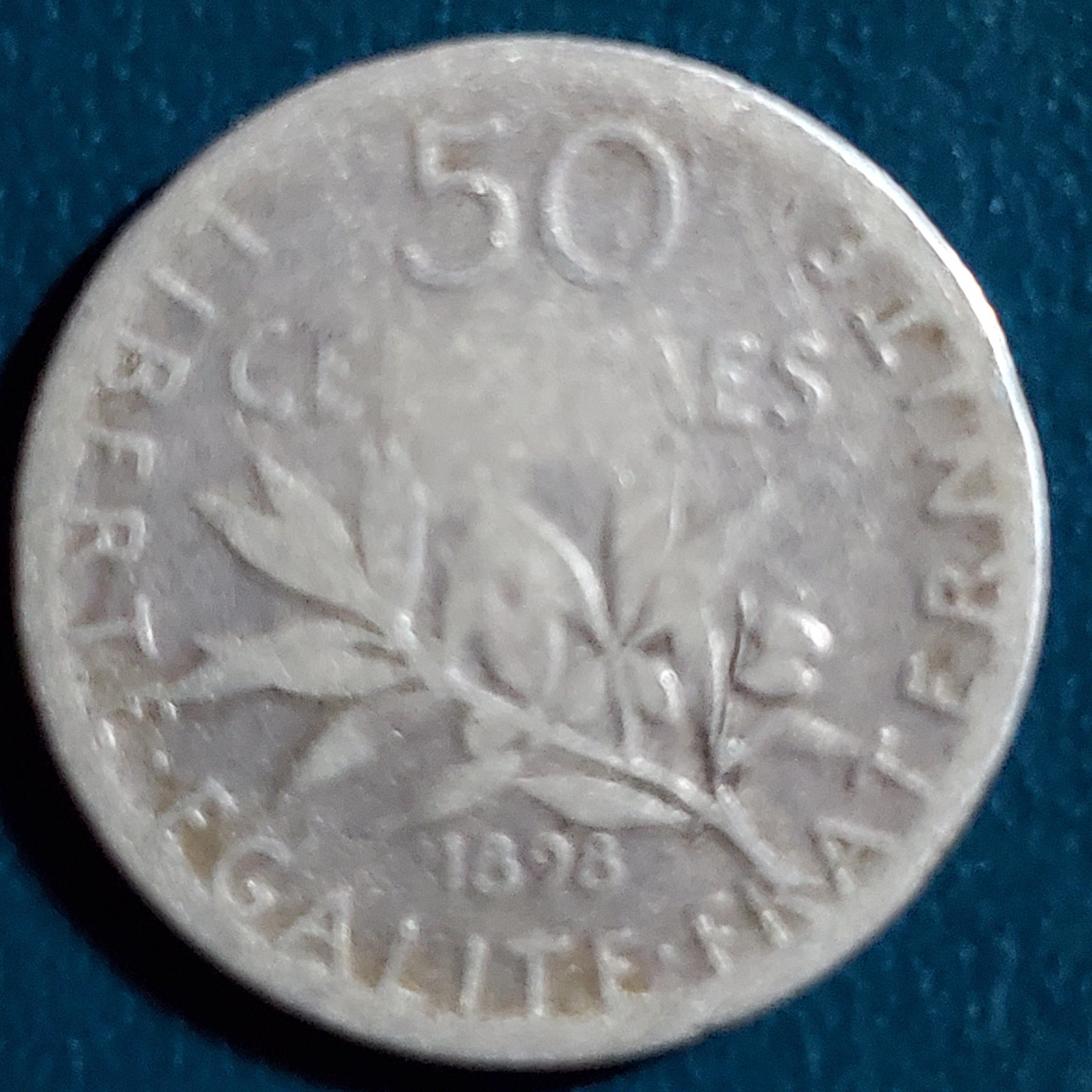 50 Centime front