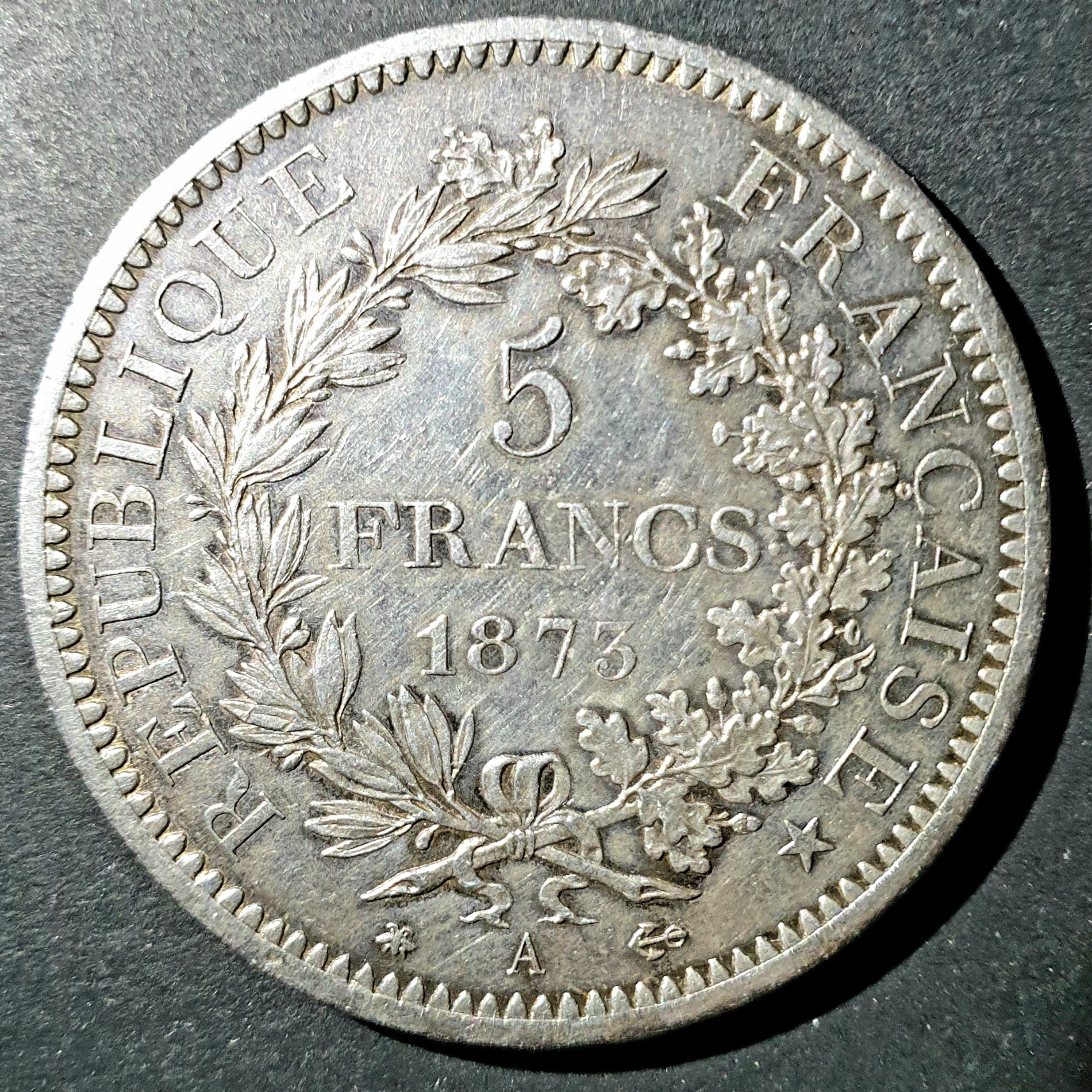 5 Franc front