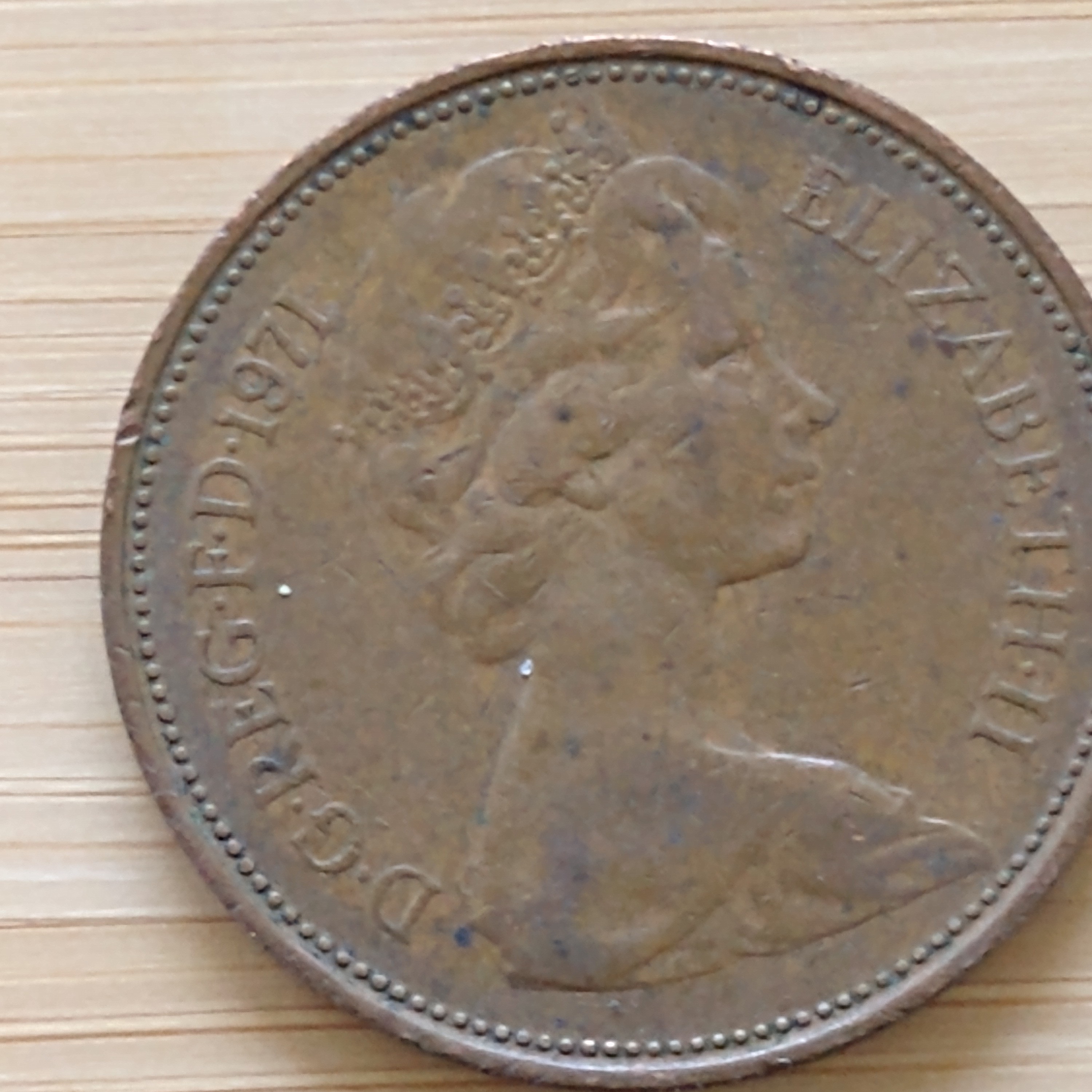 2 New pence back
