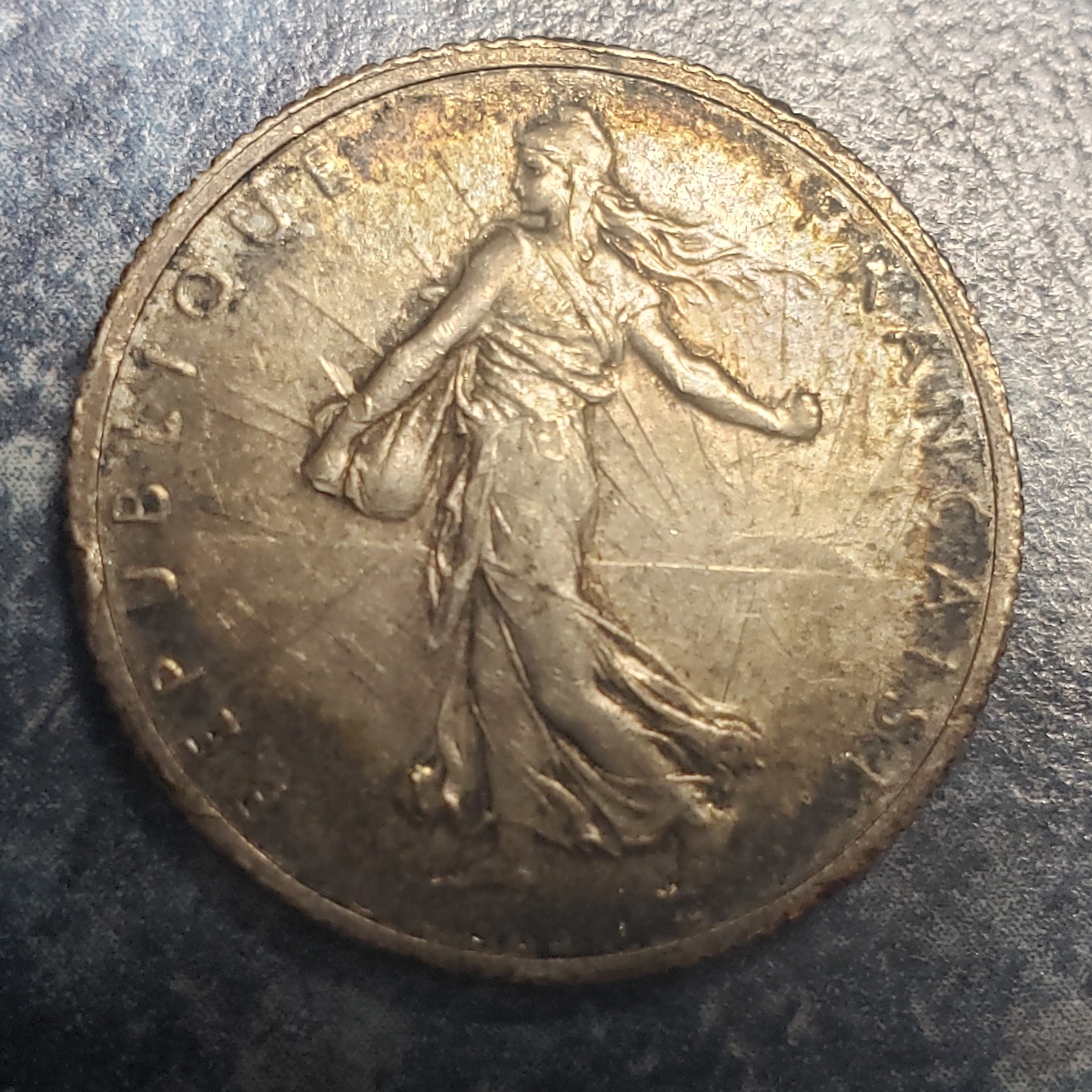 1 Franc back