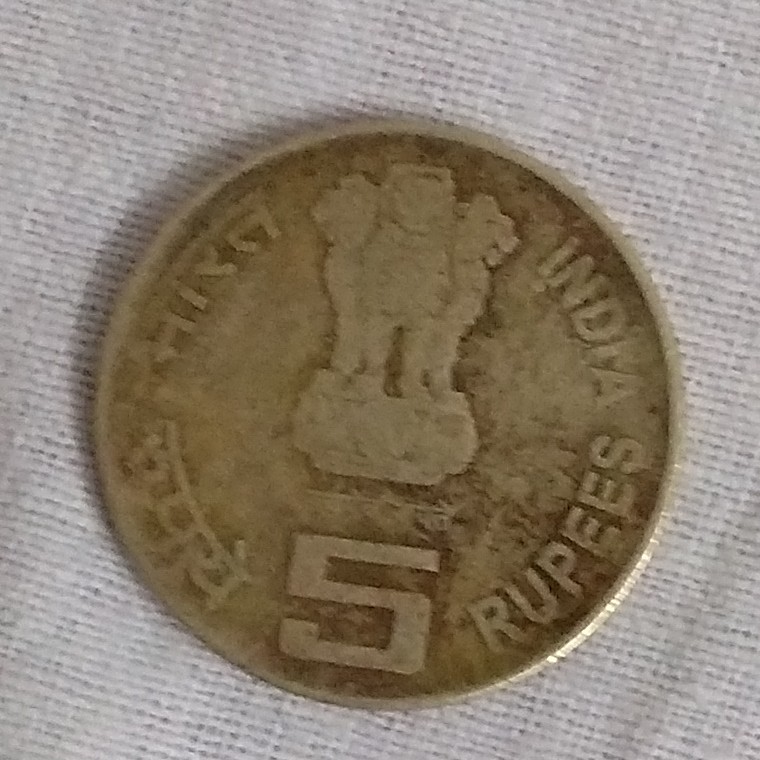 5 Rupee back
