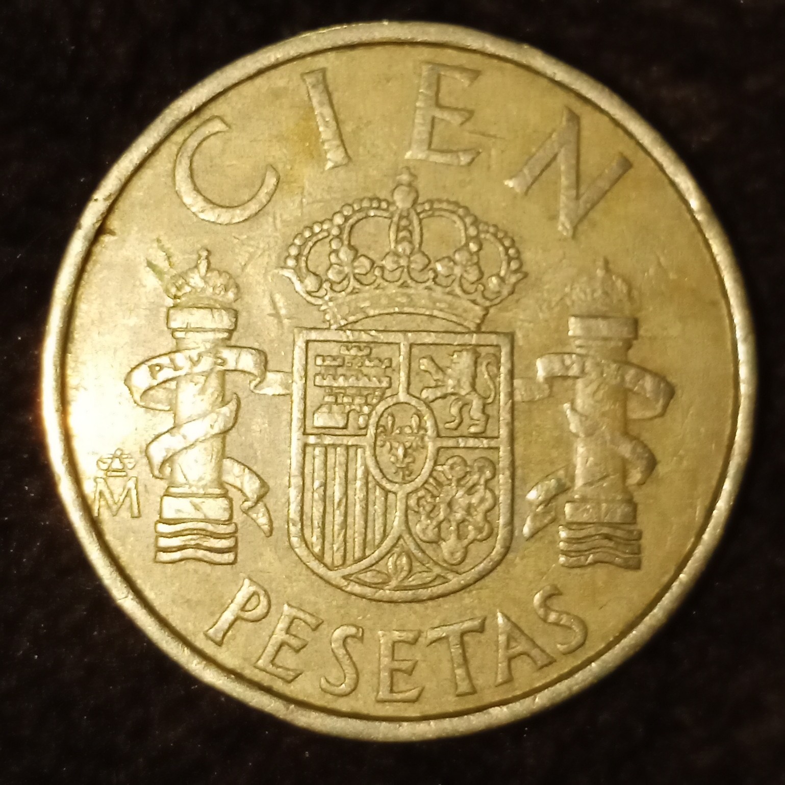 100 Peseta front