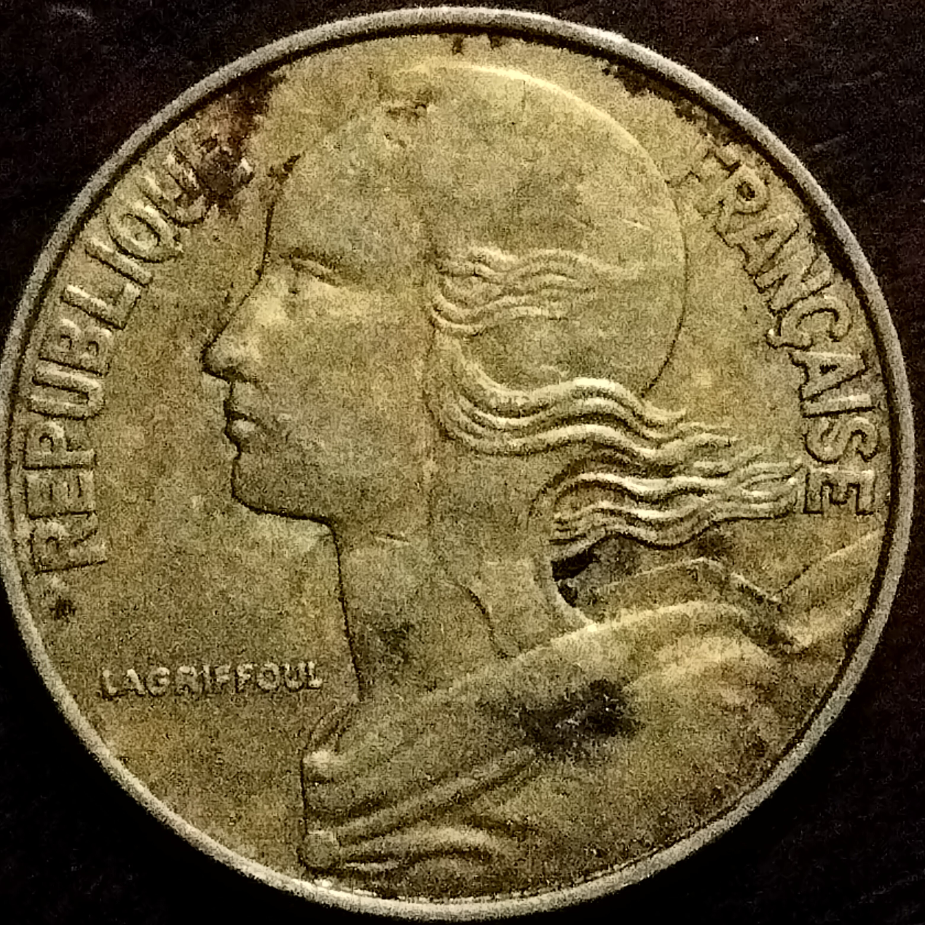 20 Centime back
