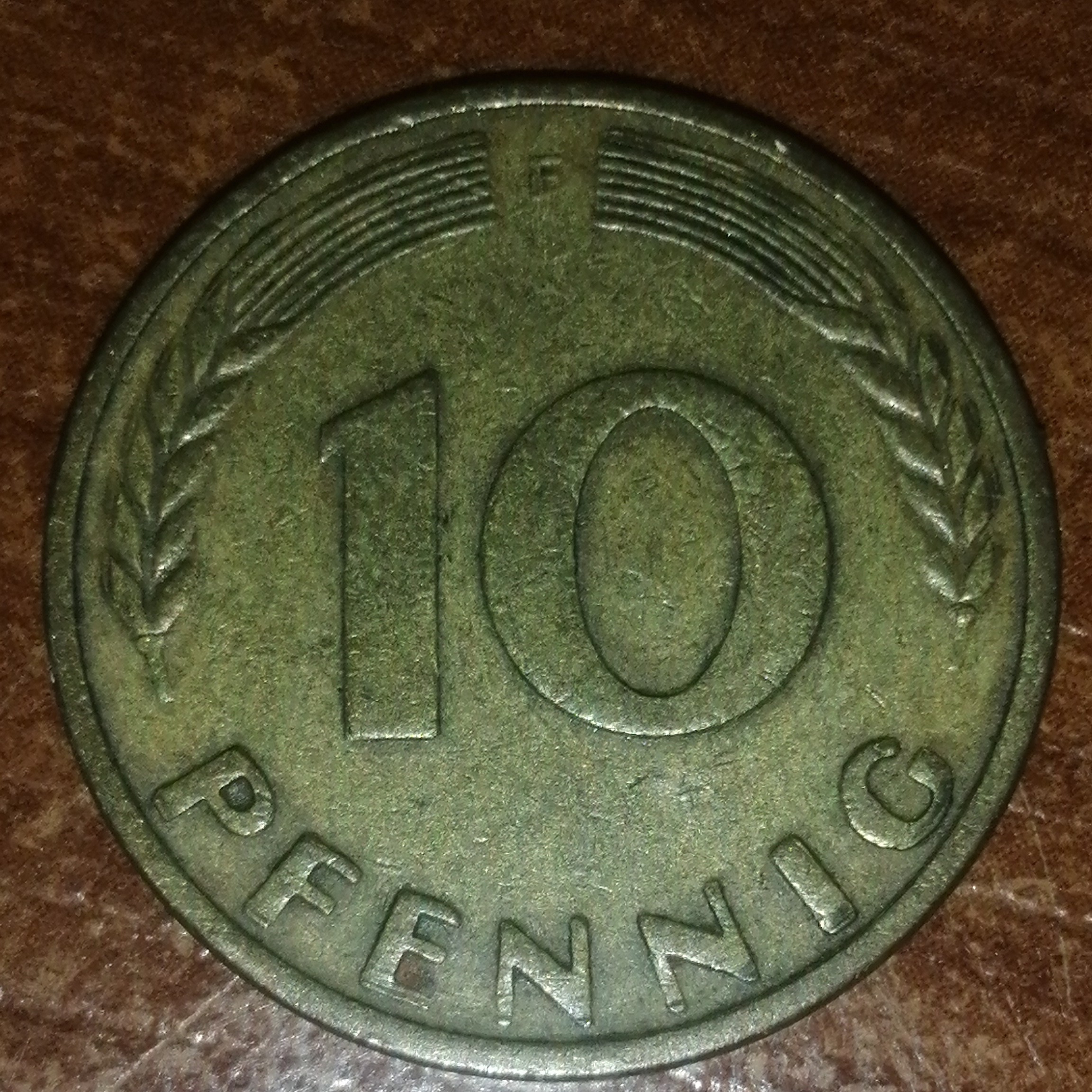 10 Pfennig back