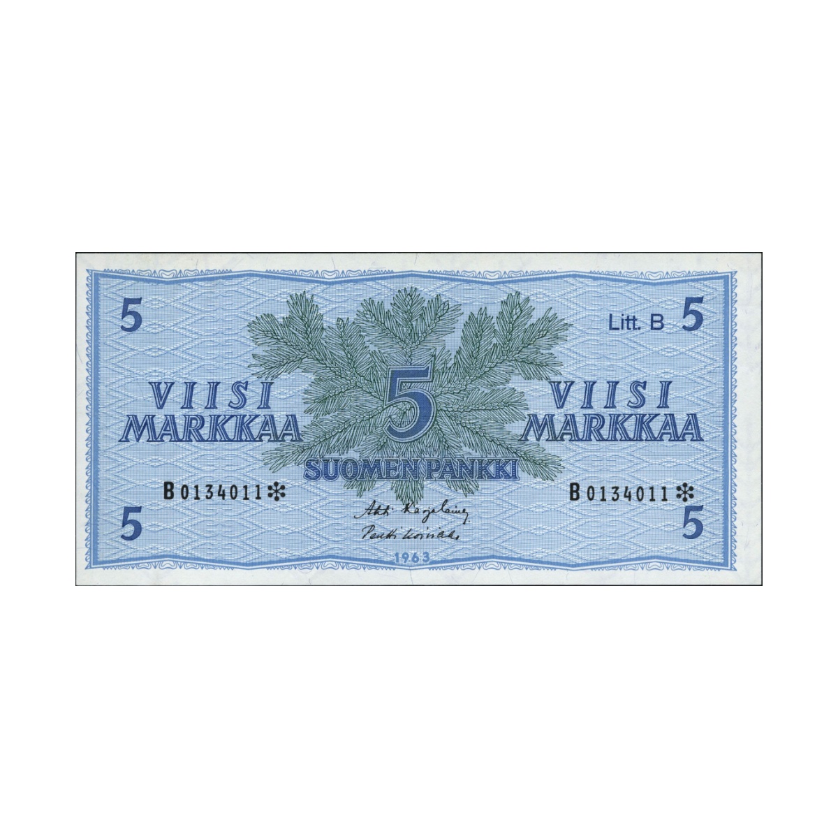 Finland 5 Markka banknote 1963 - CurrencyHub