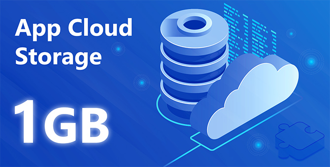 New: 1GB App Storage
